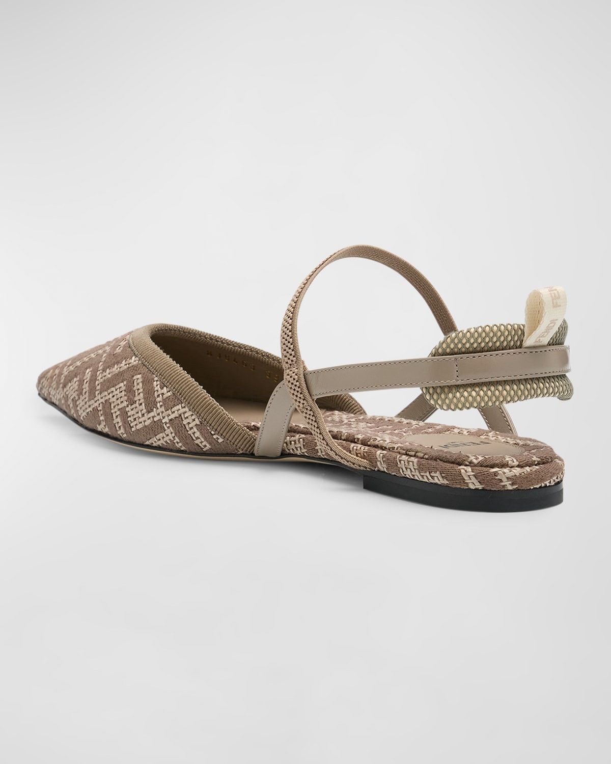 Fendi o1s1wg110925 Colibrì Lite Flats in Light Brown Size US 7 / IT 37 - 4 Thumbnail