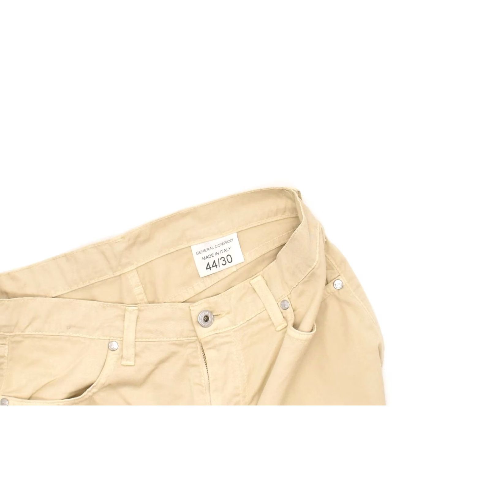 Vintage VINTAGE GENERAL COMPANY Womens Casual Trousers IT 44 W30 L33 Khaki Cotton NN09 Size 30" / US 8 / IT 44 - 4 Thumbnail