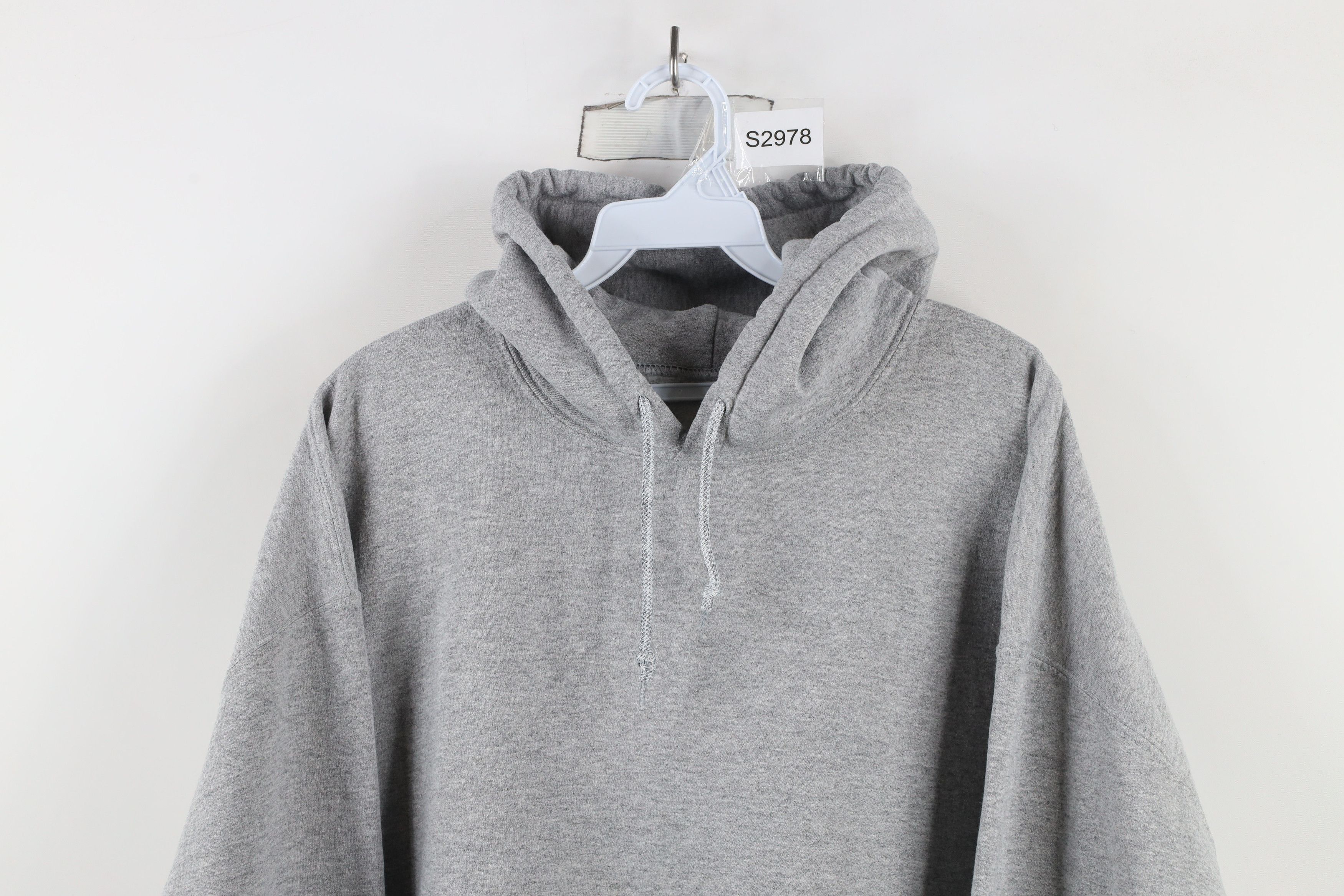 Vintage Vintage 90s Streetwear Hoodie Sweatshirt Heather Gray Size US XL / EU 56 / 4 - 2 Thumbnail
