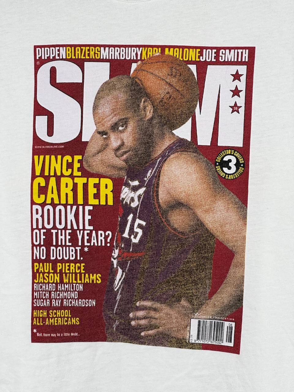 Mitchell & Ness × NBA Mitchell Ness Vince Carter Slam Cover T Shirt Size US L / EU 52-54 / 3 - 4 Thumbnail