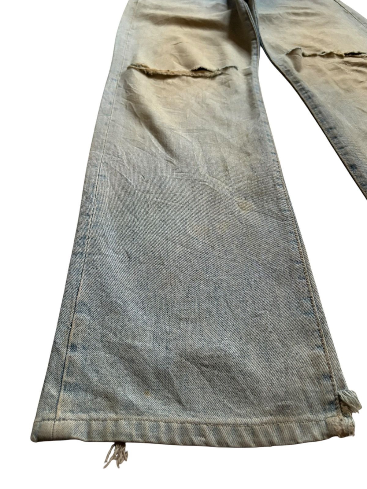 Japanese Brand Vintage Japanese Brand Rusty Mud Wash Distressed Baggy Jeans Size US 31 - 6 Thumbnail