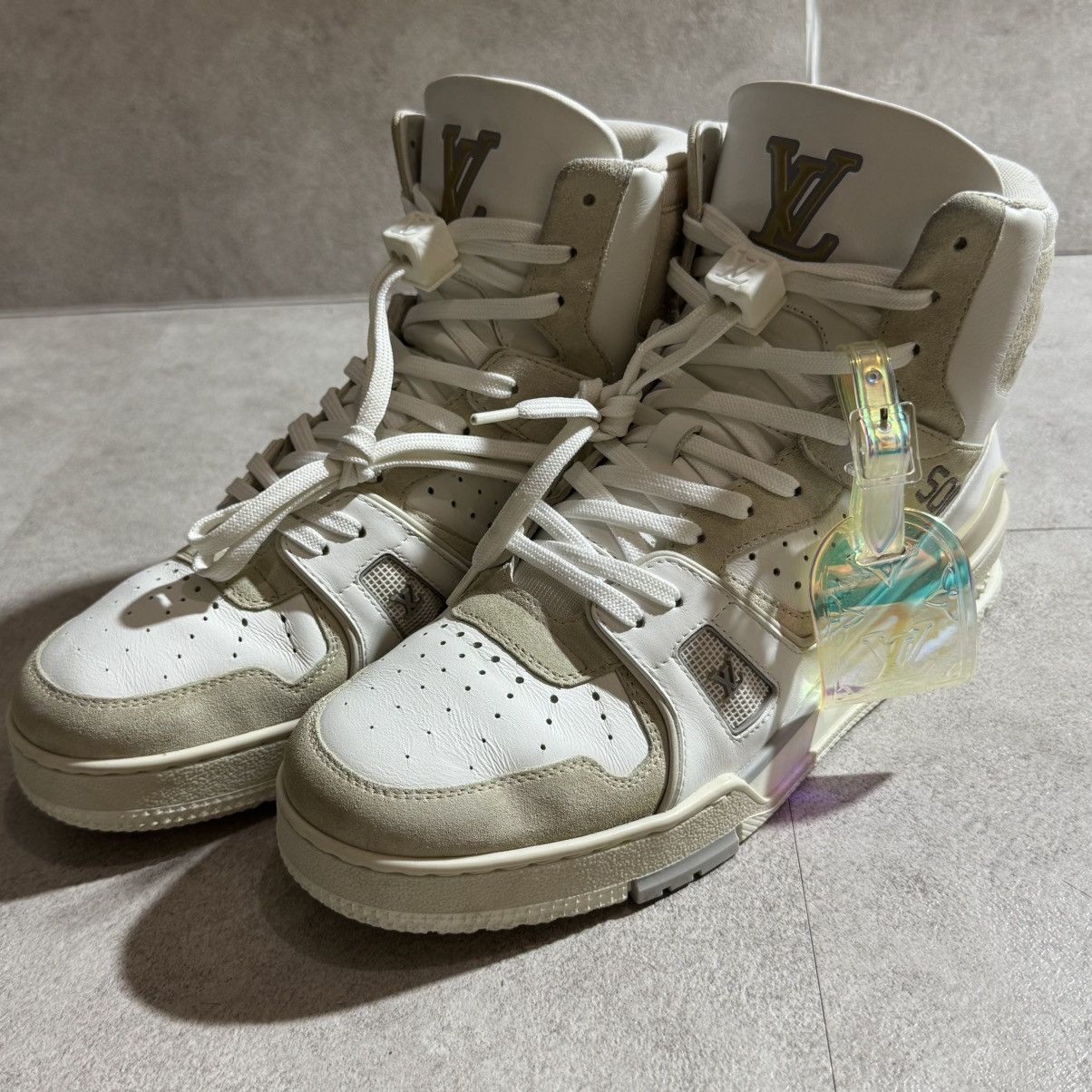 Louis Vuitton Louis Vuitton SS20 Mens 508 High Top Virgil Sneakers Size US 6 / EU 39 - 2 Thumbnail