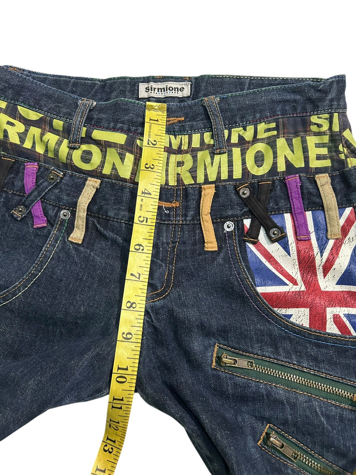 Japanese Brand × Kapital × Vintage Sirmione Double Waist Japanese Punk bondage Denim Jeans Size US 29 - 18 Thumbnail
