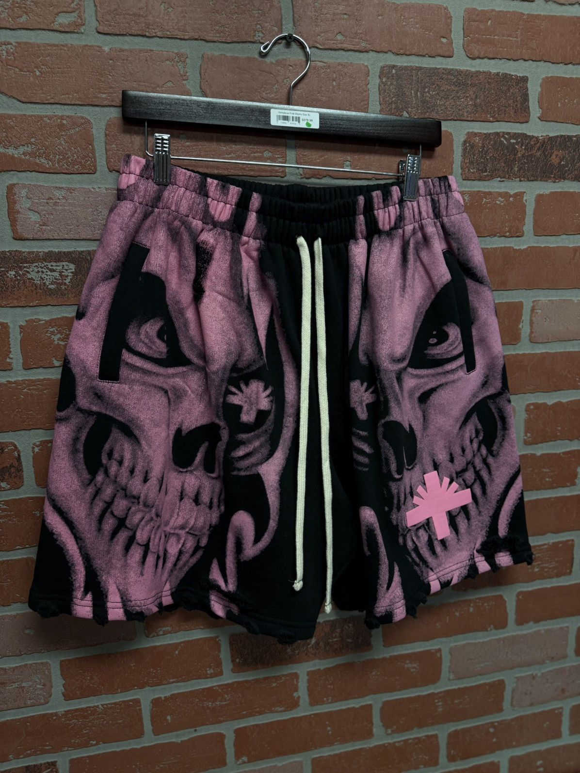 Vertabrae Vertabrae Skull Shorts Pink Size XL New Size US 32 / EU 48 - 3 Thumbnail