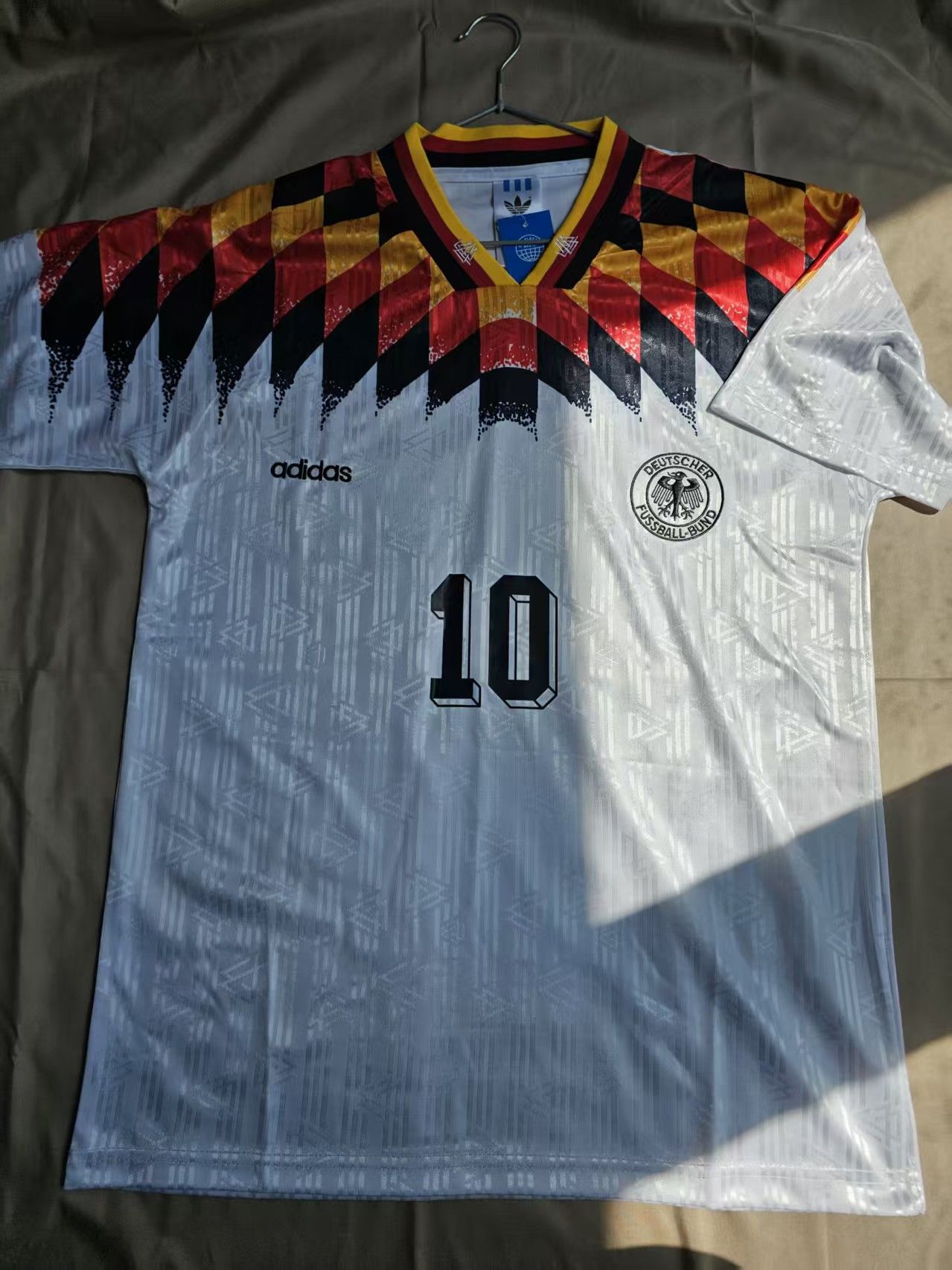 Other 1994 World Cup Germany 10 Lothar Matthäus Jersey Home Size US XL / EU 56 / 4 - 1 Thumbnail