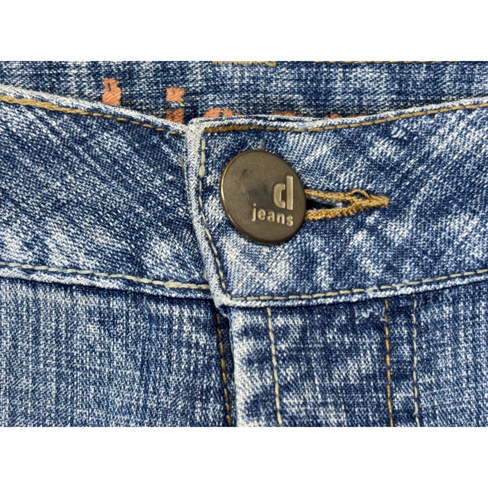 The Unbranded Brand d jeans Bootcut Jeans Blue Denim Floral Embroidered Flare Size 34" / US 12 / IT 48 - 11 Thumbnail