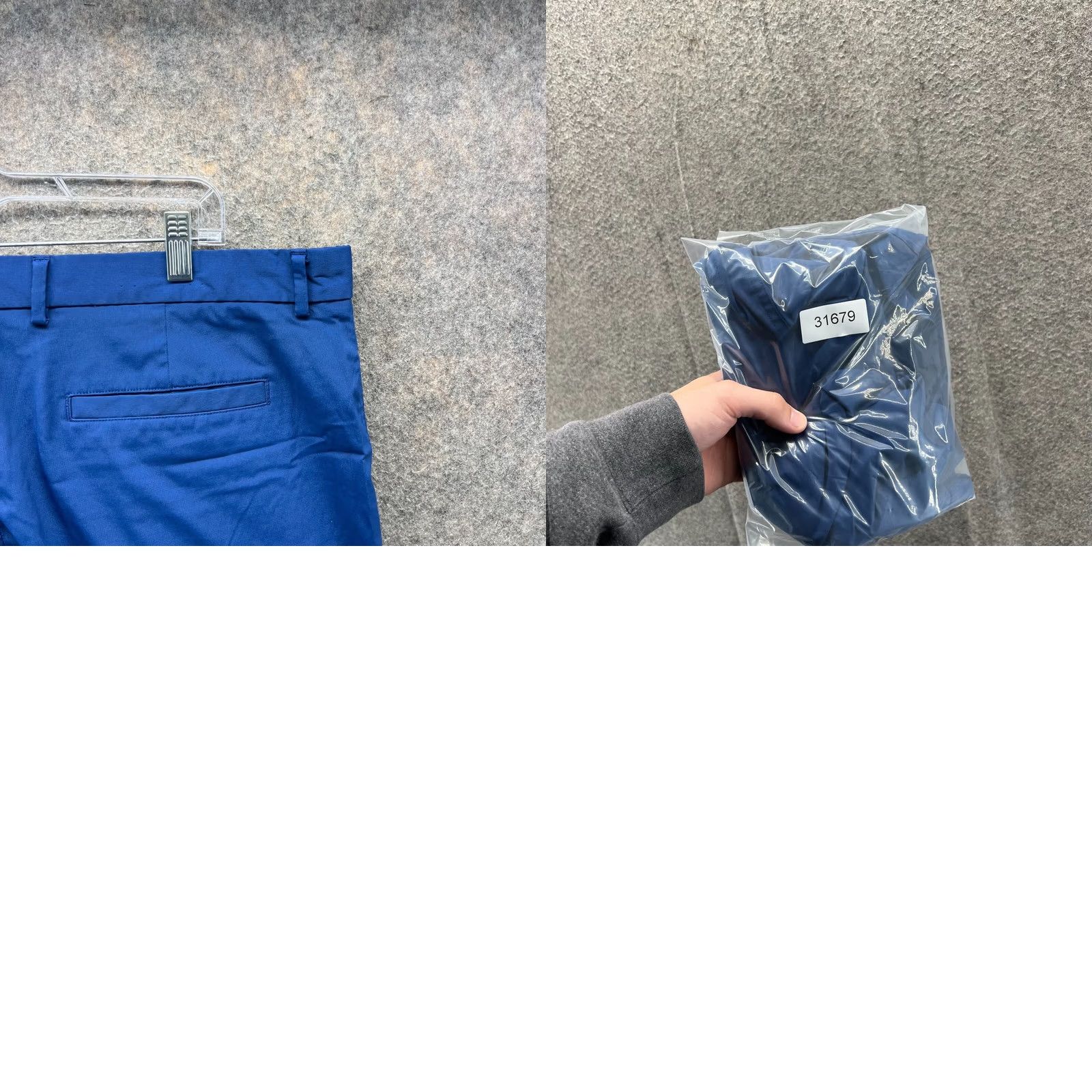 Vintage Greg Norman Shorts Mens 38 Blue Lightweight Polyester Zip Pocket Chino Casual Travel 9 in Inseam Regular Mens Blue 38 Size US 38 / EU 54 - 9 Thumbnail