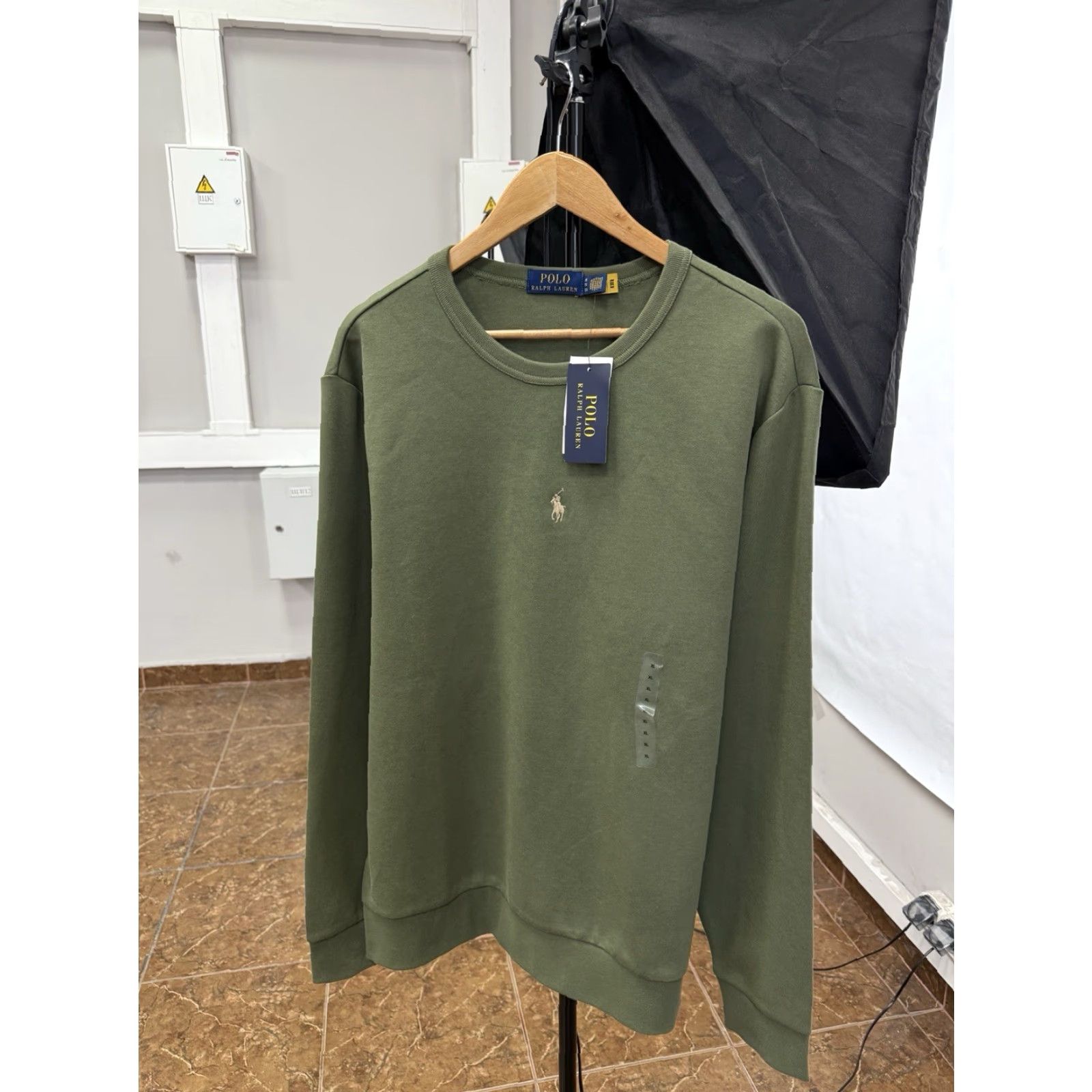 Polo Ralph Lauren VINTAGE Polo Ralph Lauren Sweatshirt Olive XL Pullover Knit NWT Mens Rare Size US XL / EU 56 / 4 - 2 Thumbnail