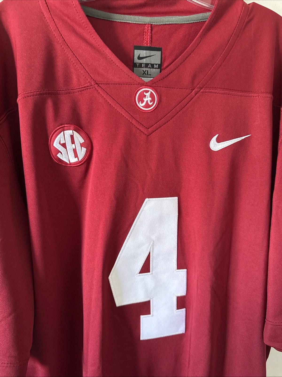 Nike Men’s Nike Alabama Jerry Jeudy #4 Jersey Size XL - Maroon Size ONE SIZE - 2 Thumbnail