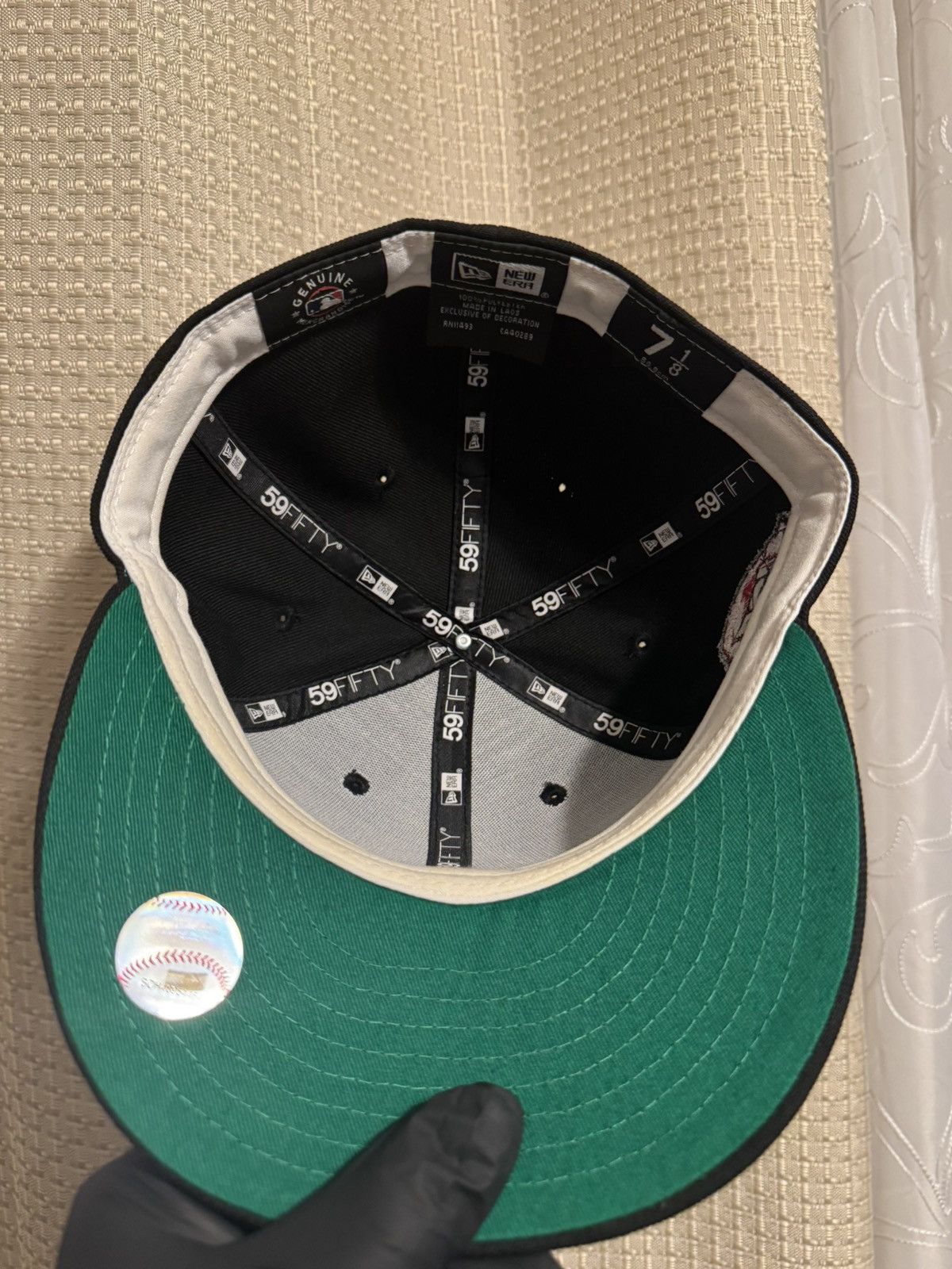 New Era New Era Black St.Louis Cardinals Fitted Hat Size 71/8 Size ONE SIZE - 5 Thumbnail