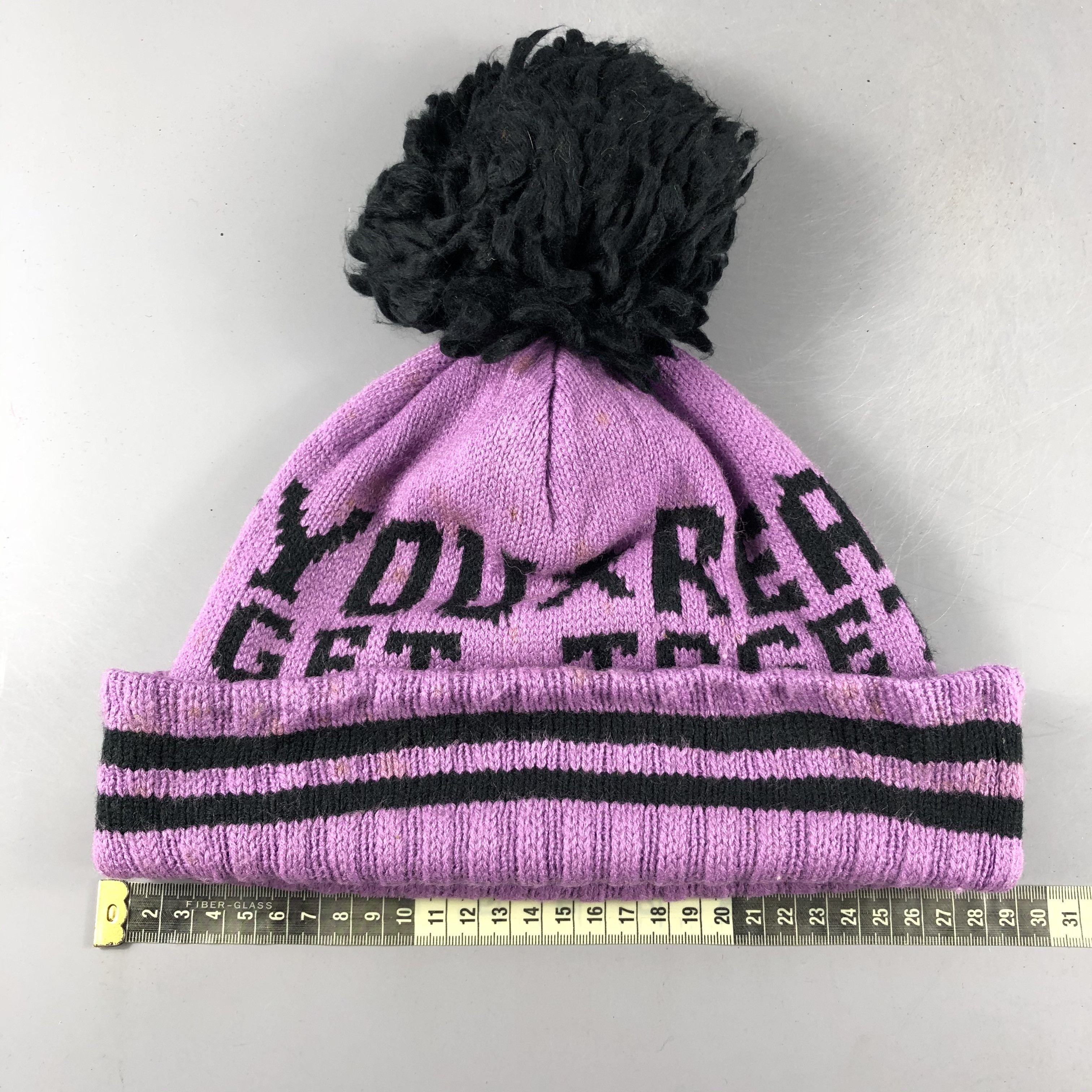 Japanese Brand × Vintage Wording Bobble Beanie Snow Hat Snow Cap -D545 Size ONE SIZE - 4 Thumbnail