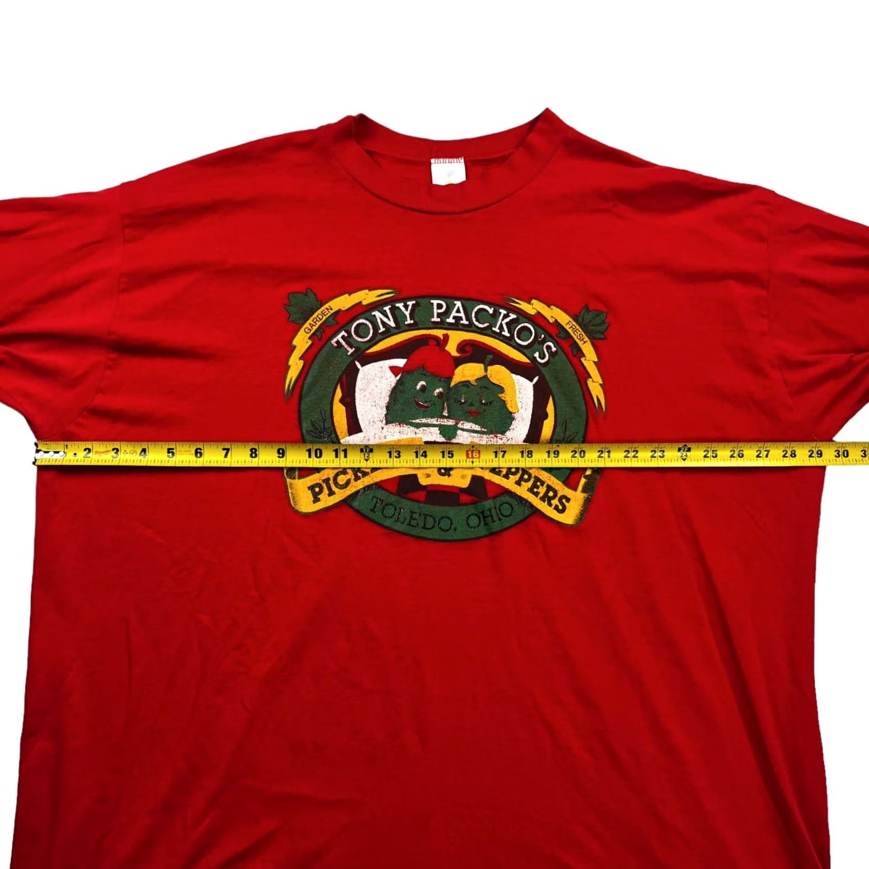 Vintage VINTAGE Jostens Tony Packos T-Shirt Red One Size Single Stitch Short Sleeve Mens Size US M / EU 48-50 / 2 - 3 Thumbnail