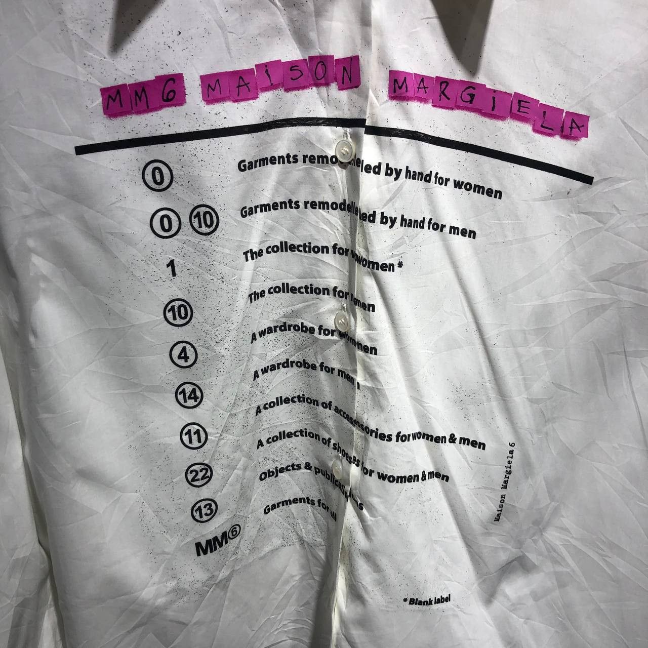 Maison Margiela BNWT Maison Margiela MM6 Label Declaration button down L/S Size US XXL / EU 58 / 5 - 2 Thumbnail