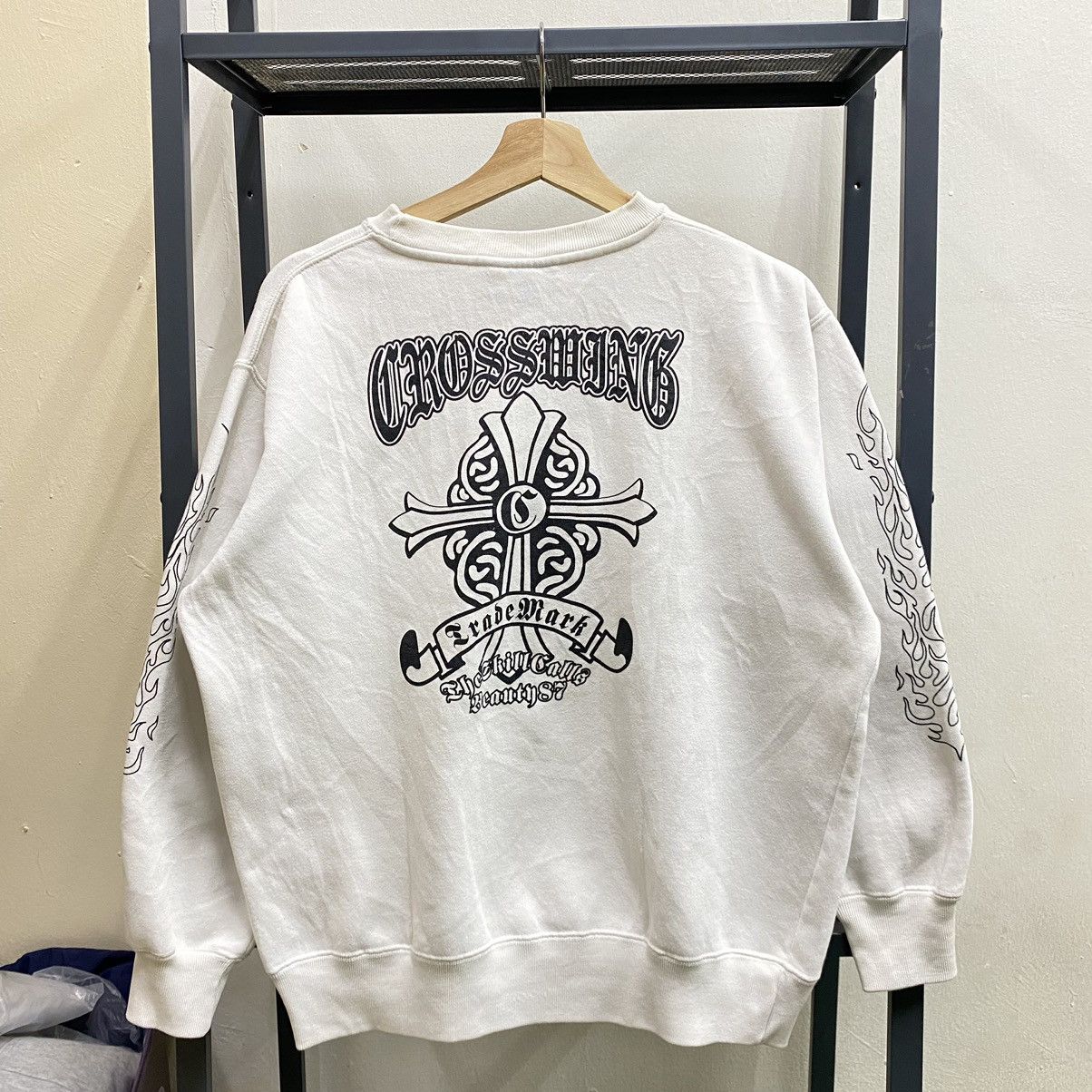 Japanese Brand JAPANESE BRAND SWEATSHIRT BIG LOGO INSPIRED BY CHROME HEARTS Size US S / EU 44-46 / 1 - 1 Thumbnail