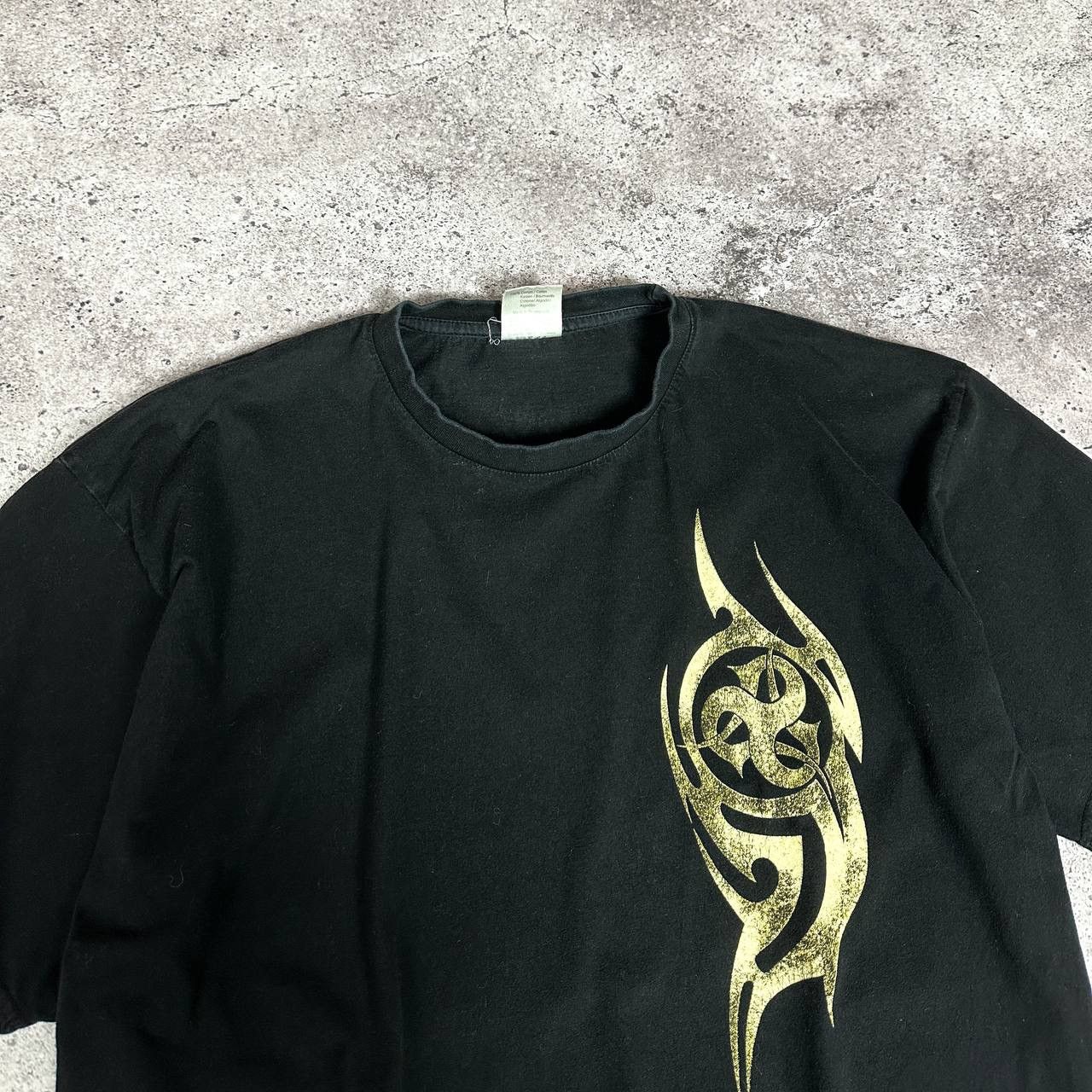 Vintage Vintage 90s Tribal biohazard print tee like Slipknot y2k og Size US XXL / EU 58 / 5 - 4 Thumbnail