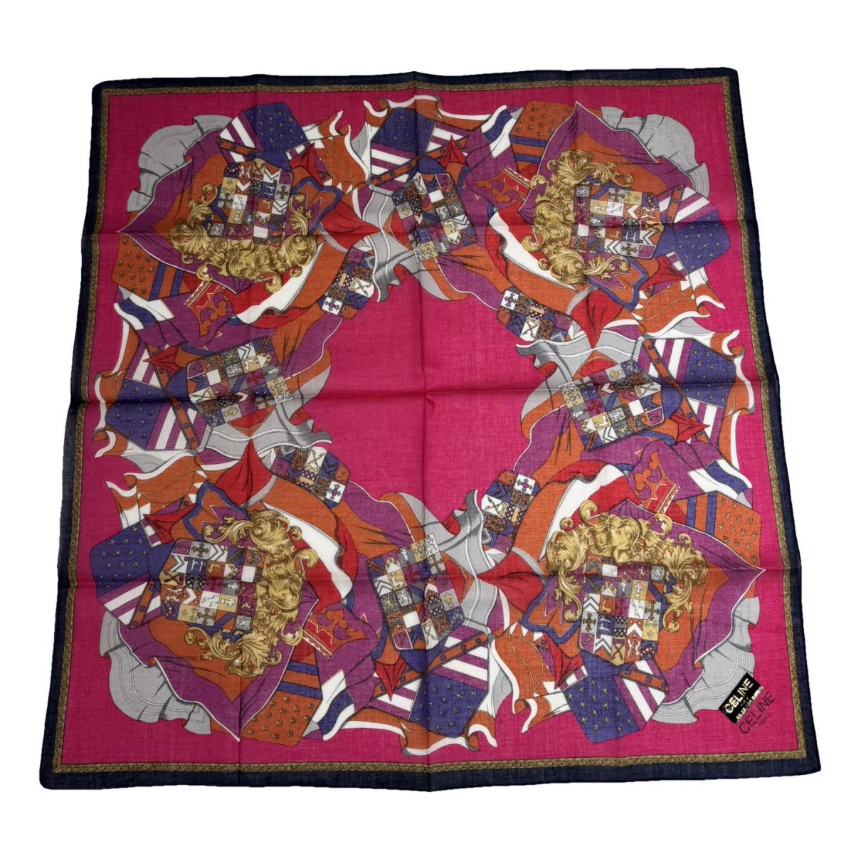 Celine Red Silk Scarf Size ONE SIZE - 1 Thumbnail