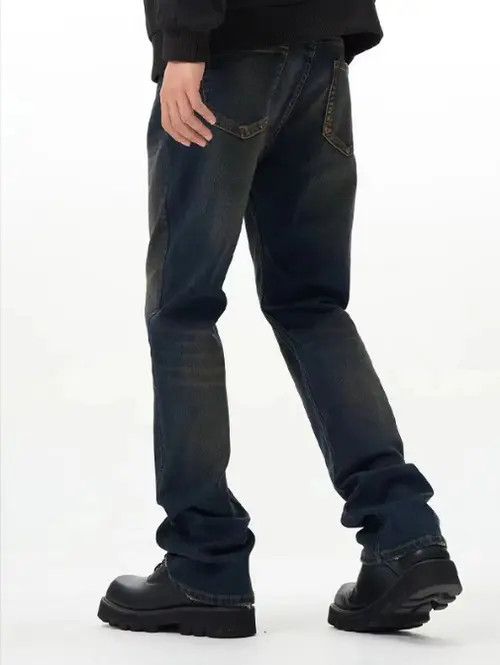 VIBE American retro street loose straight distressed jeans Size US 32 / EU 48 - 8 Thumbnail