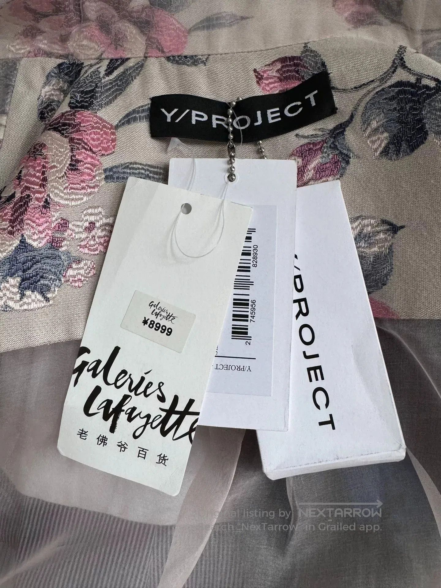 Y/Project Y PROJECT Silk Embroidered Top. Size XS / US 0-2 / IT 36-38 - 3 Thumbnail