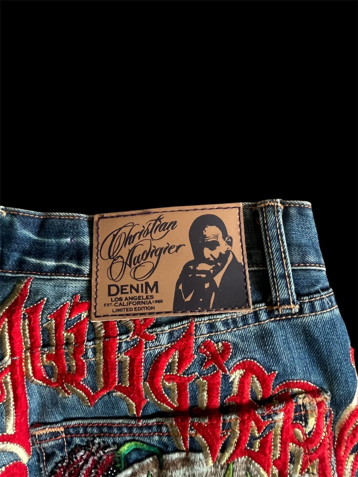 Christian Audigier Christian Audigier Ed Hardy Embroidery Jeans Size US 34 / EU 50 - 7 Thumbnail