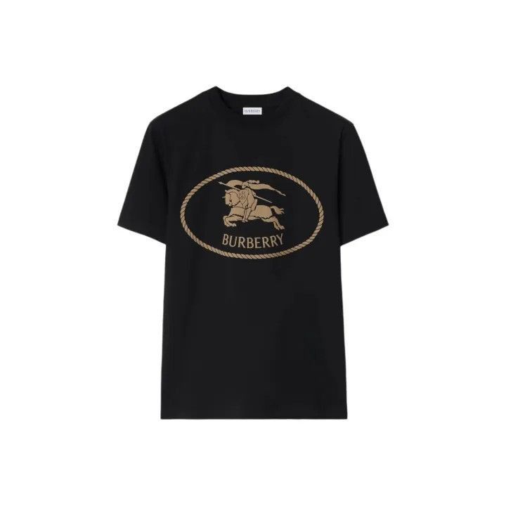 Burberry Burberry Burberry SS25 Cotton Knit Black T-Shirt-2507 Size US XL / EU 56 / 4 - 1 Thumbnail