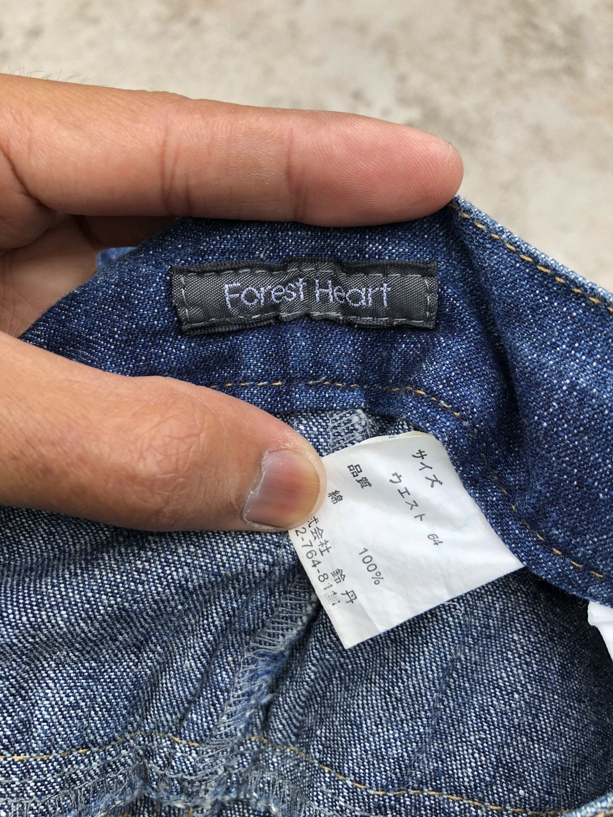 Hypebeast FOREST HEART DOUBLE WAIST CURVE DENIM Size US 30 / EU 46 - 3 Thumbnail