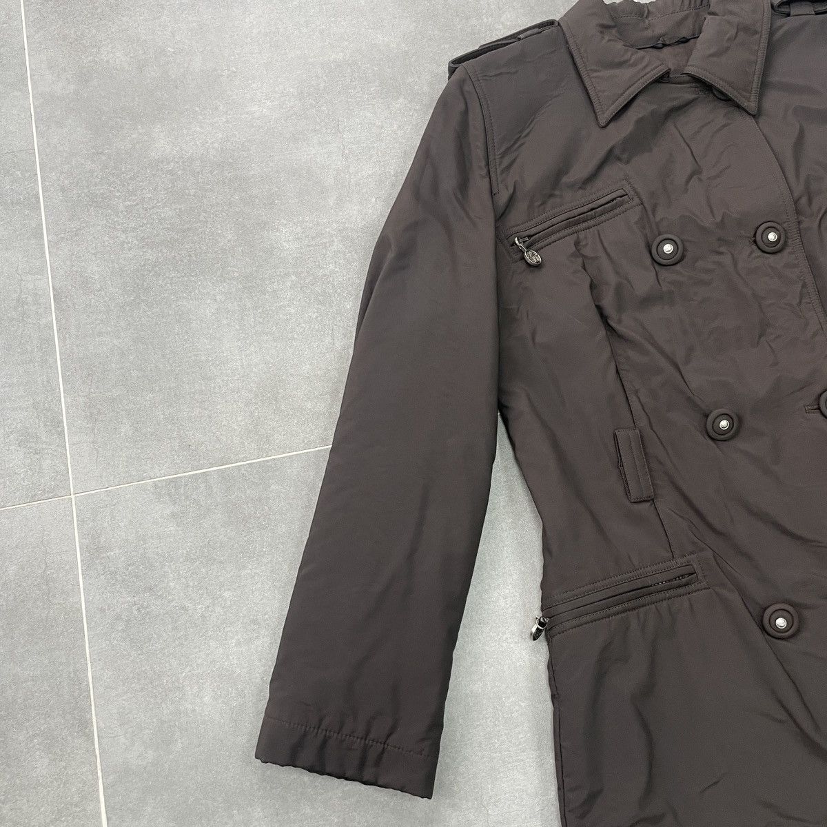 Versace × Vintage Vintage Gianni Versace Women Trench Coat Jacket Size 42 Size M / US 6-8 / IT 42-44 - 3 Thumbnail