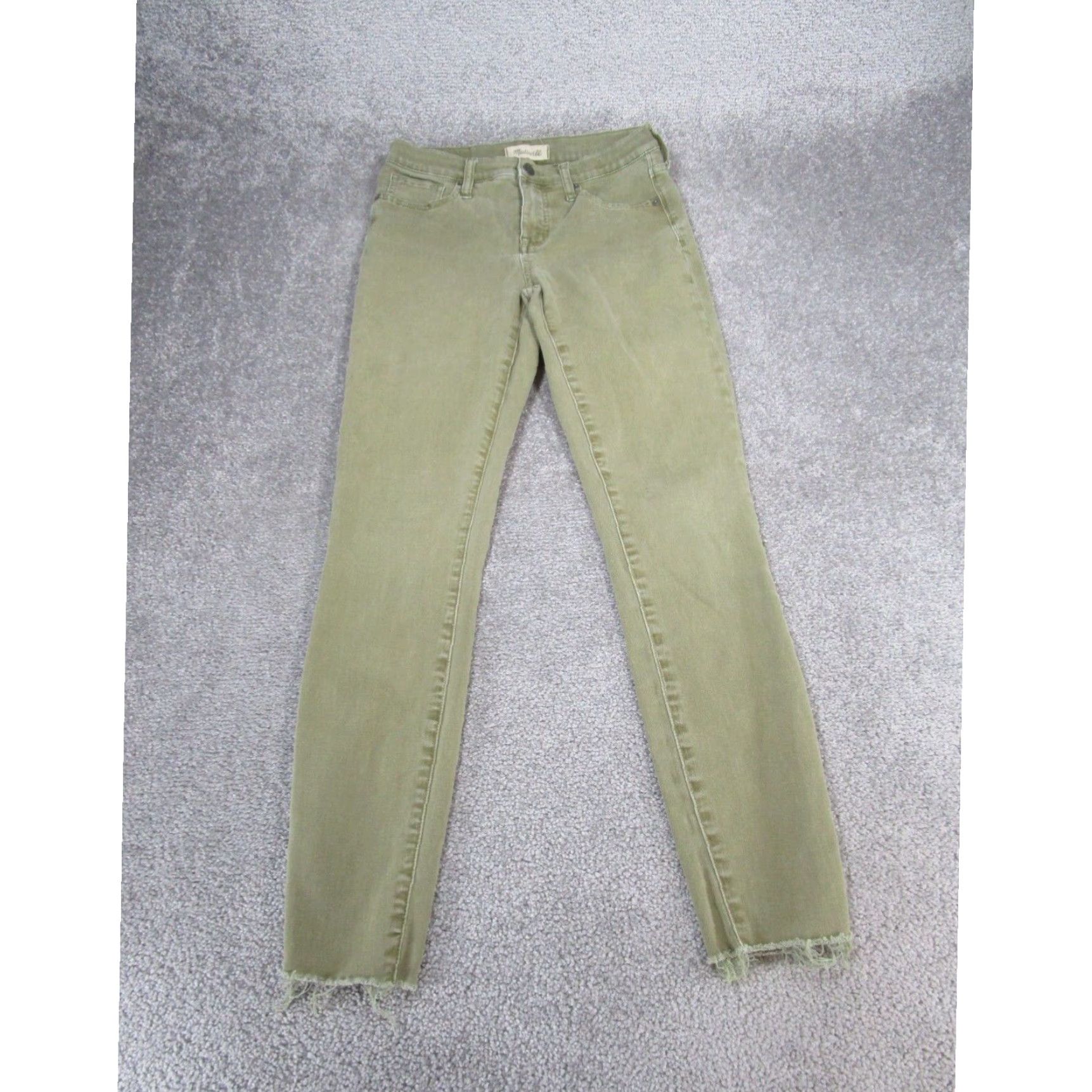 Madewell Madewell Womens Skinny Jeans 26 9" Rise Extra Large Light Green Denim Size 26" / US 2 / IT 38 - 1 Thumbnail