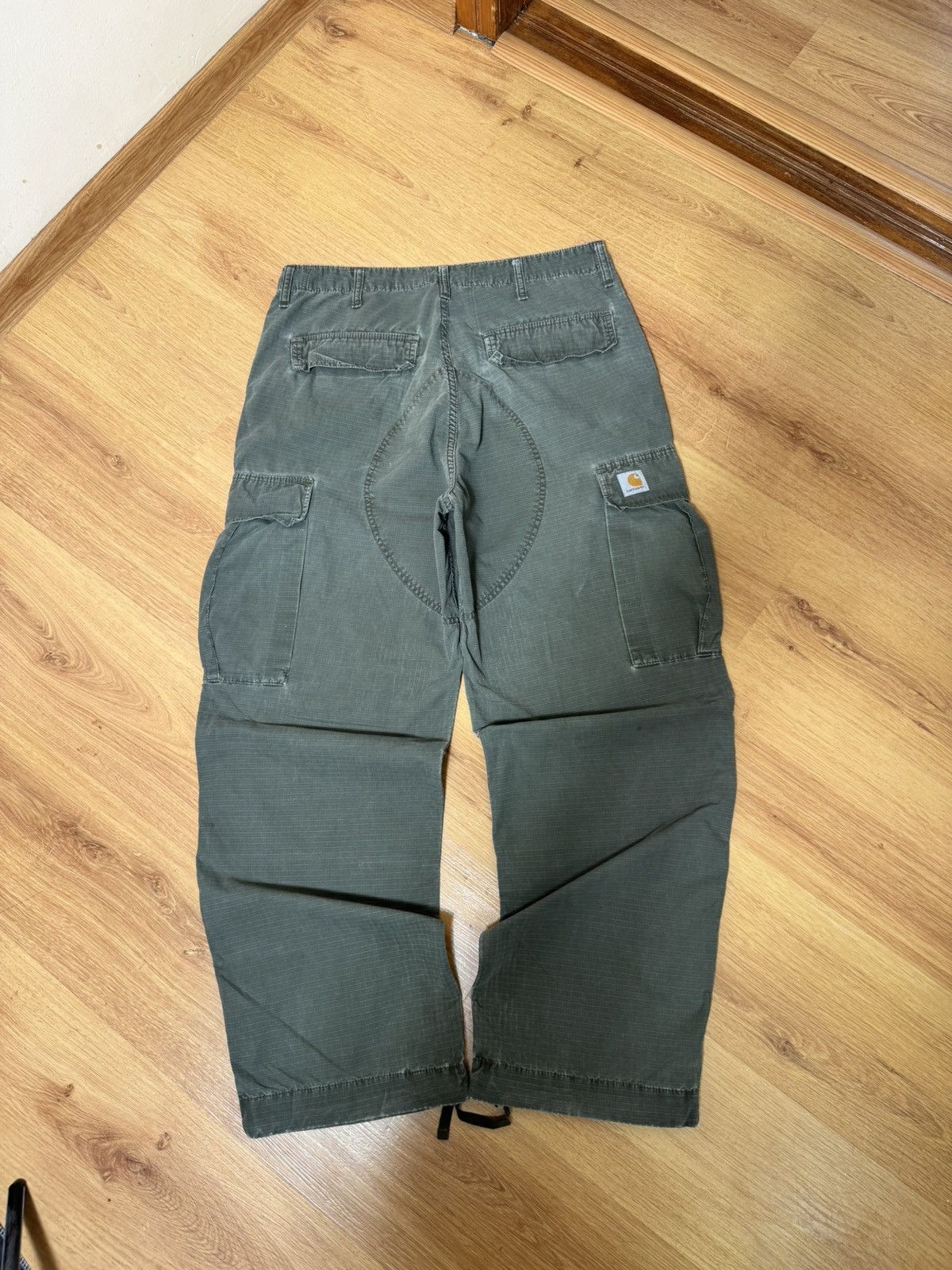 Carhartt Vintage 90s Carhartt Cargo Pants Multilpocket Olive Green L Size US 34 / EU 50 - 19 Thumbnail