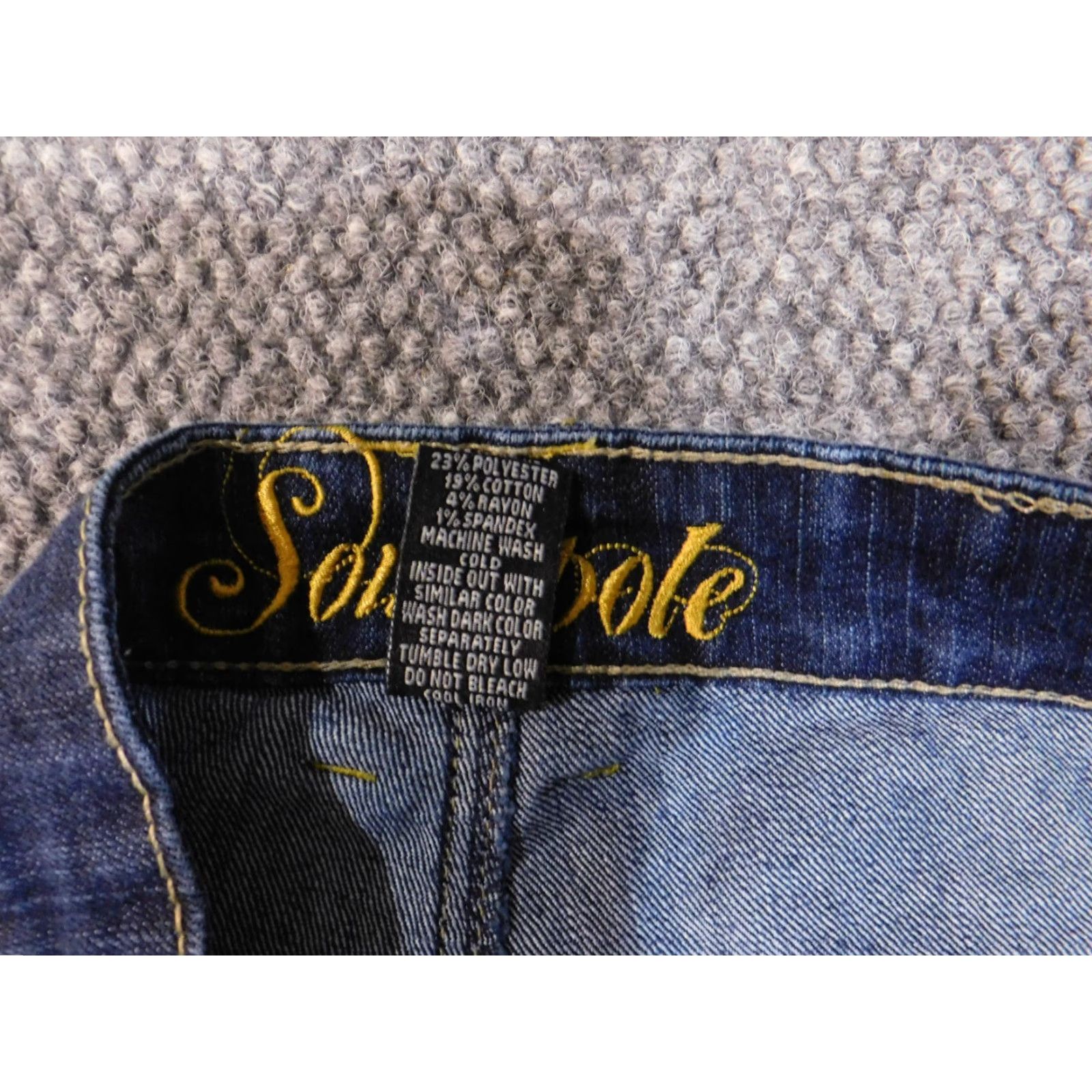 Southpole southpole Jeans Womens 18 Capri High Rise Denim Cuffed Hip Hop Vintage Style Blue Size 40" / US 18 - 6 Thumbnail