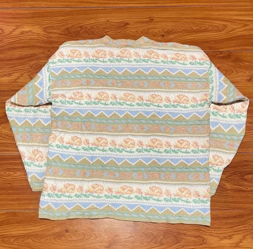 Aran Isles Knitwear Vintage 1990s Dana Scott Cottage Core Sweater Size US L / EU 52-54 / 3 - 3 Thumbnail