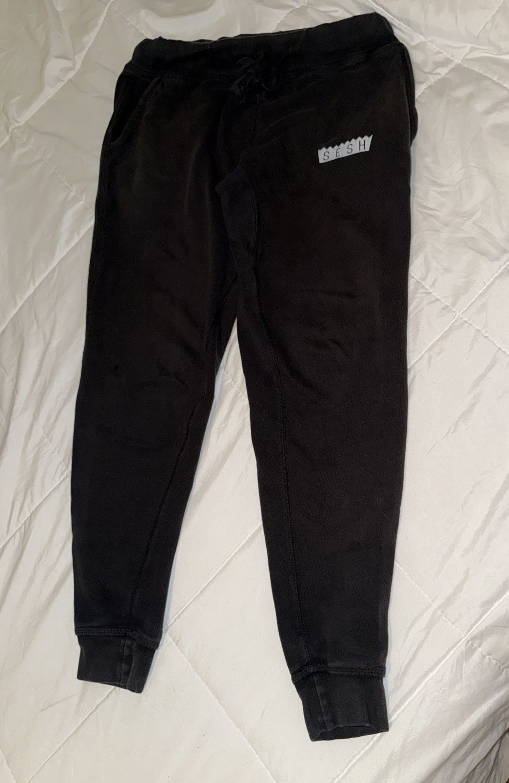 TeamSESH TEAMSESH SIMPLE SESH BLACK JOGGERS SWEATPANTS Size US 34 / EU 50 - 1 Thumbnail
