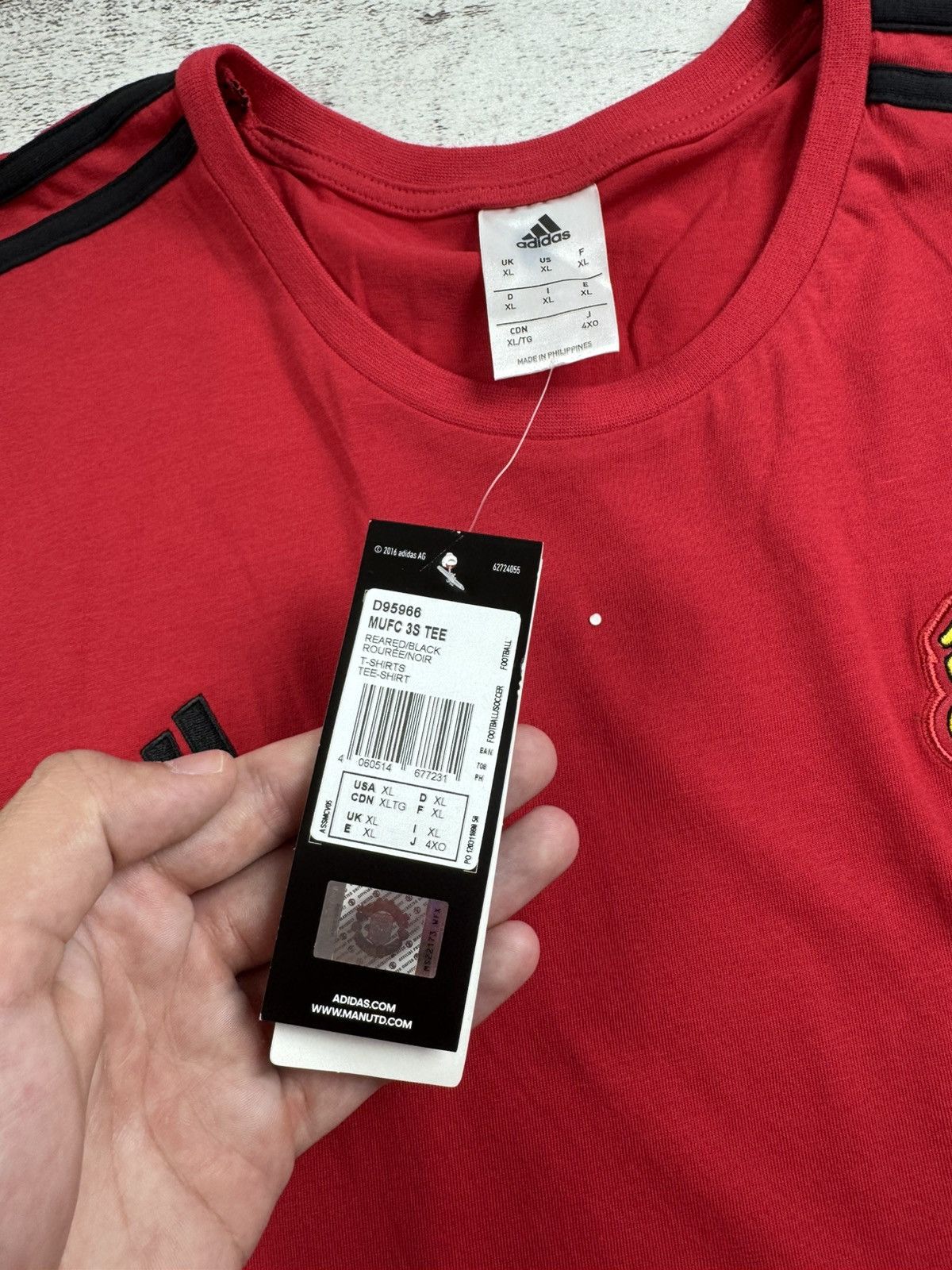 Adidas NEW Manchester United Training 2018 2019 Adidas Red Soccer Football Shirt Jersey Size US XL / EU 56 / 4 - 9 Thumbnail