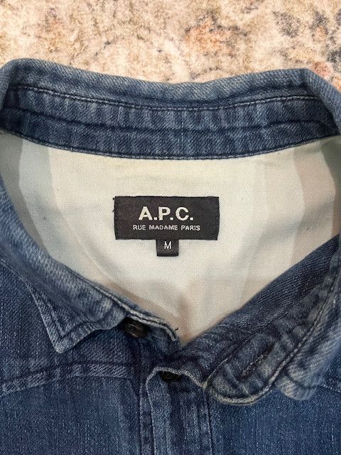 A.P.C. A.P.C. Denim Western Shirt – Size M – Classic Indigo Size US M / EU 48-50 / 2 - 2 Thumbnail