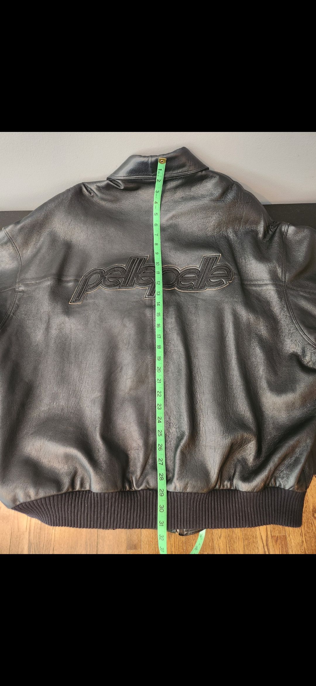 Pelle Pelle Pelle Pelle Black Leather Bomber Jacket Size 50 Size US L / EU 52-54 / 3 - 6 Thumbnail