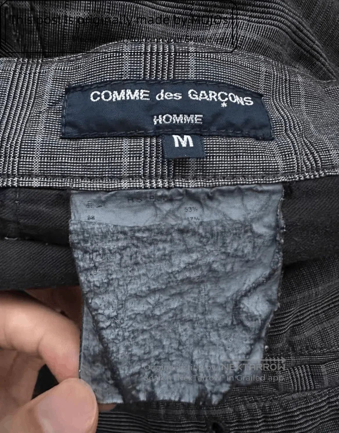 Comme des Garcons Homme Plus Sz M Comme Des Garcons Homme Square Pattern Vintage Shorts. Size US 30 / EU 46 - 4 Thumbnail