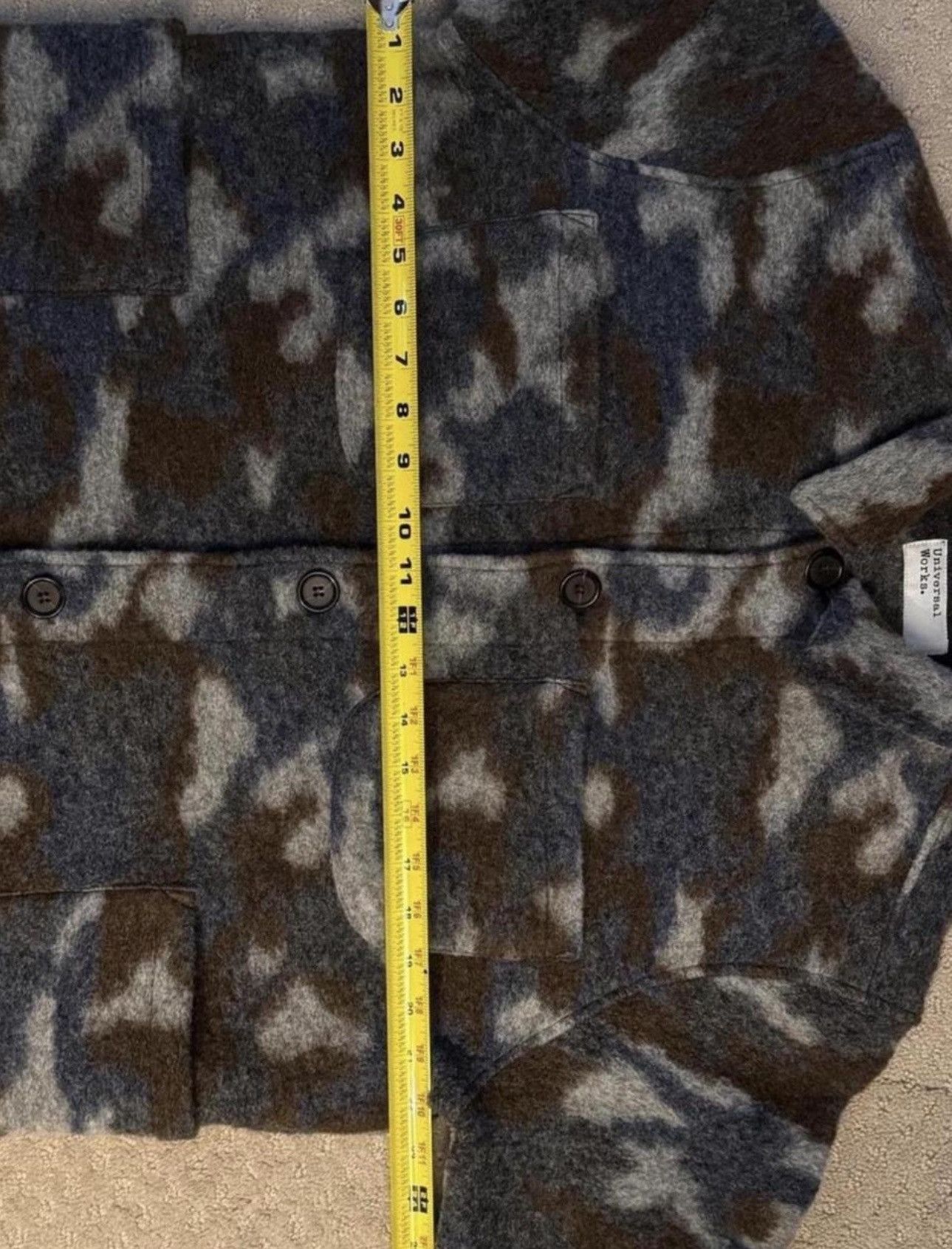 Universal Works Universal Works Lumber Jacker in Grey Wool Fleece, size L Size US L / EU 52-54 / 3 - 6 Thumbnail