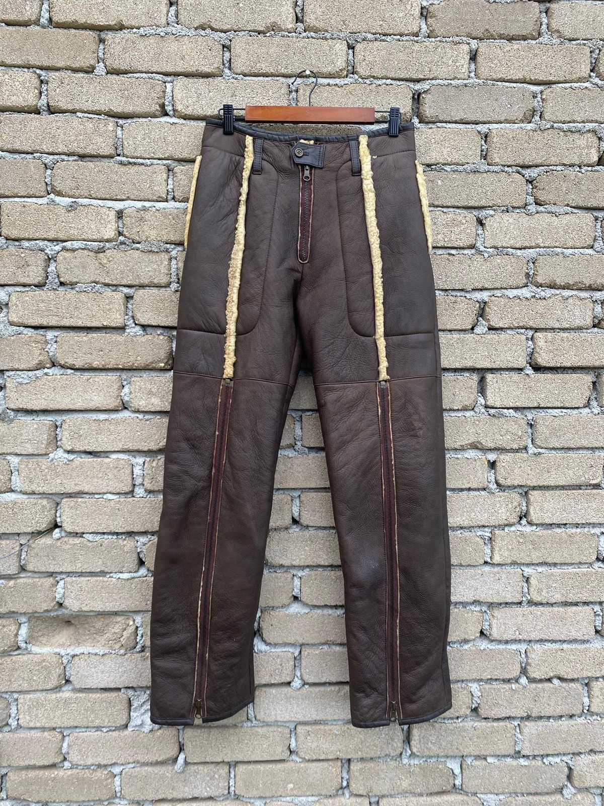 Yoshiyuki Konishi Yoshiyuki Konishi B3 Sheepskin Shearling Leather Pant 29-30 Size US 30 / EU 46 - 2 Thumbnail