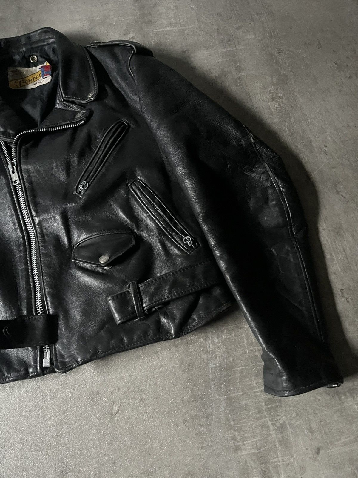 Schott Vintage Schott perfecto ramones leather jacket black Size US S / EU 44-46 / 1 - 3 Thumbnail