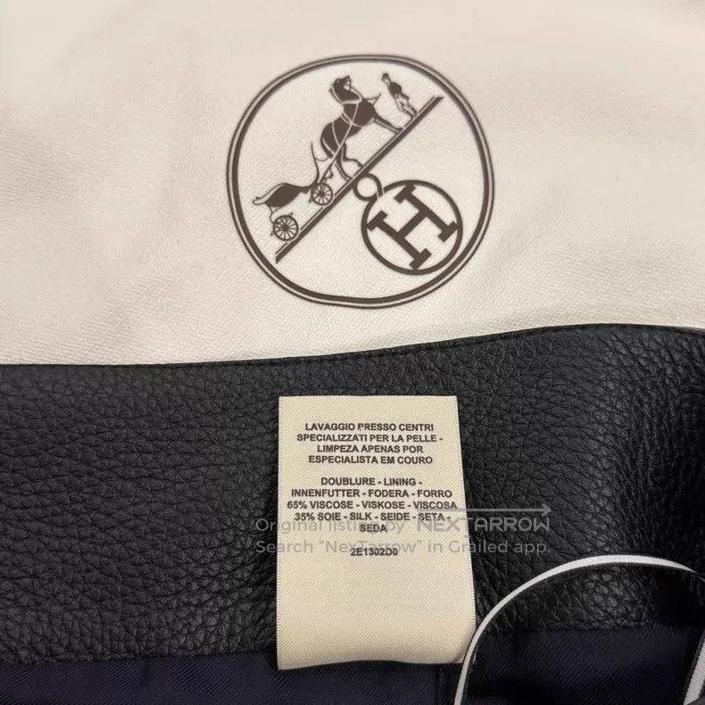 Hermes Hermes Deer Skin Black Buckle Skirt Size 42" / US 20 - 5 Thumbnail