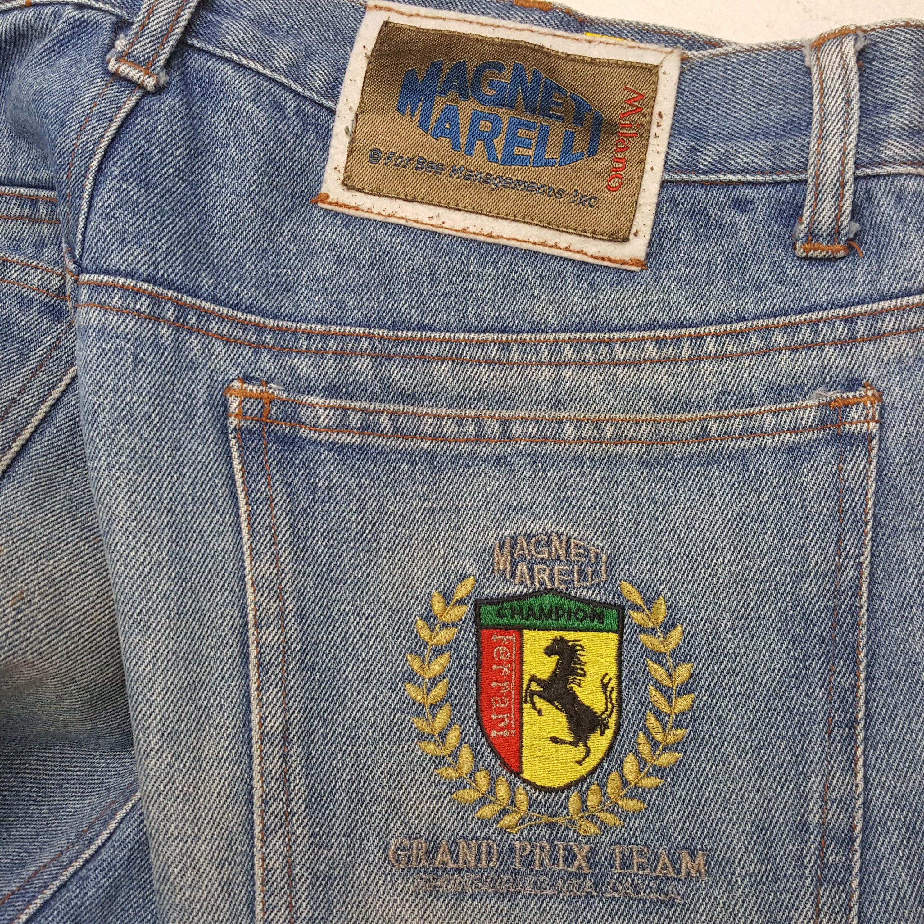 Ferrari × Vintage FERRARI MAGNETI MARELLI Jeans Size US 29 - 14 Thumbnail