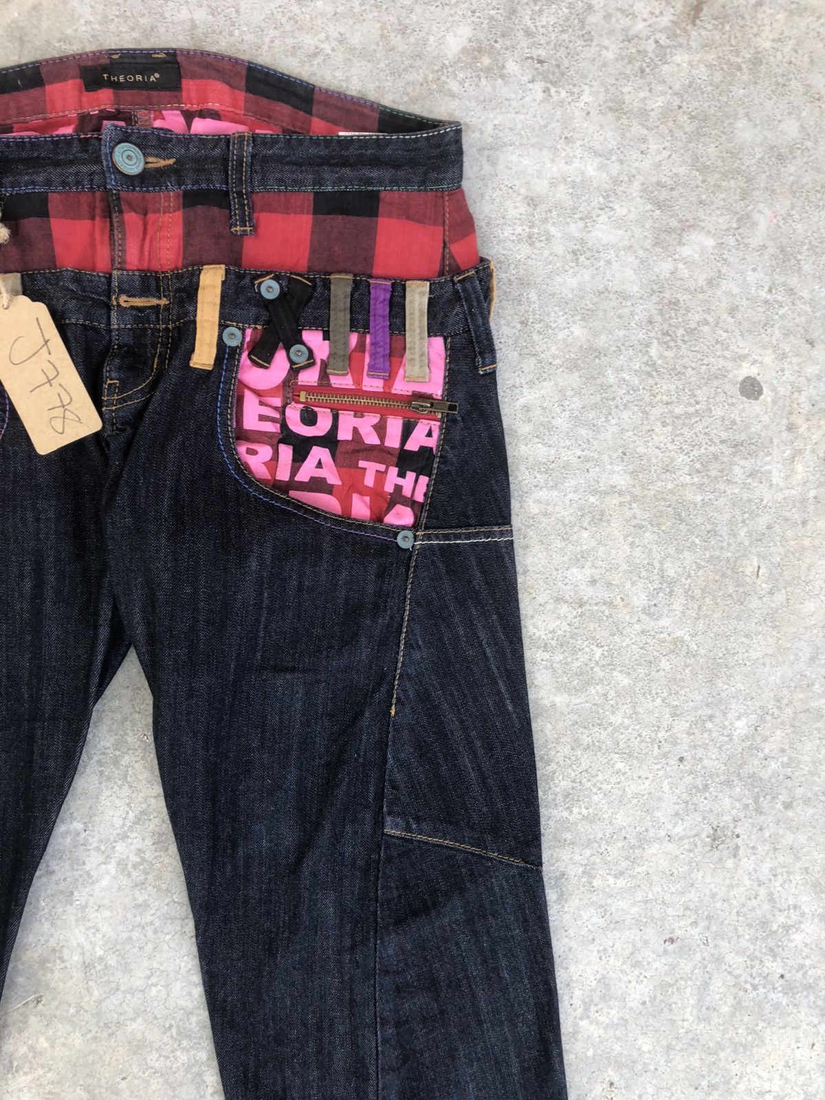 Japanese Brand Japanese Theoria Double Waist Distressed Jeans Size US 32 / EU 48 - 5 Thumbnail