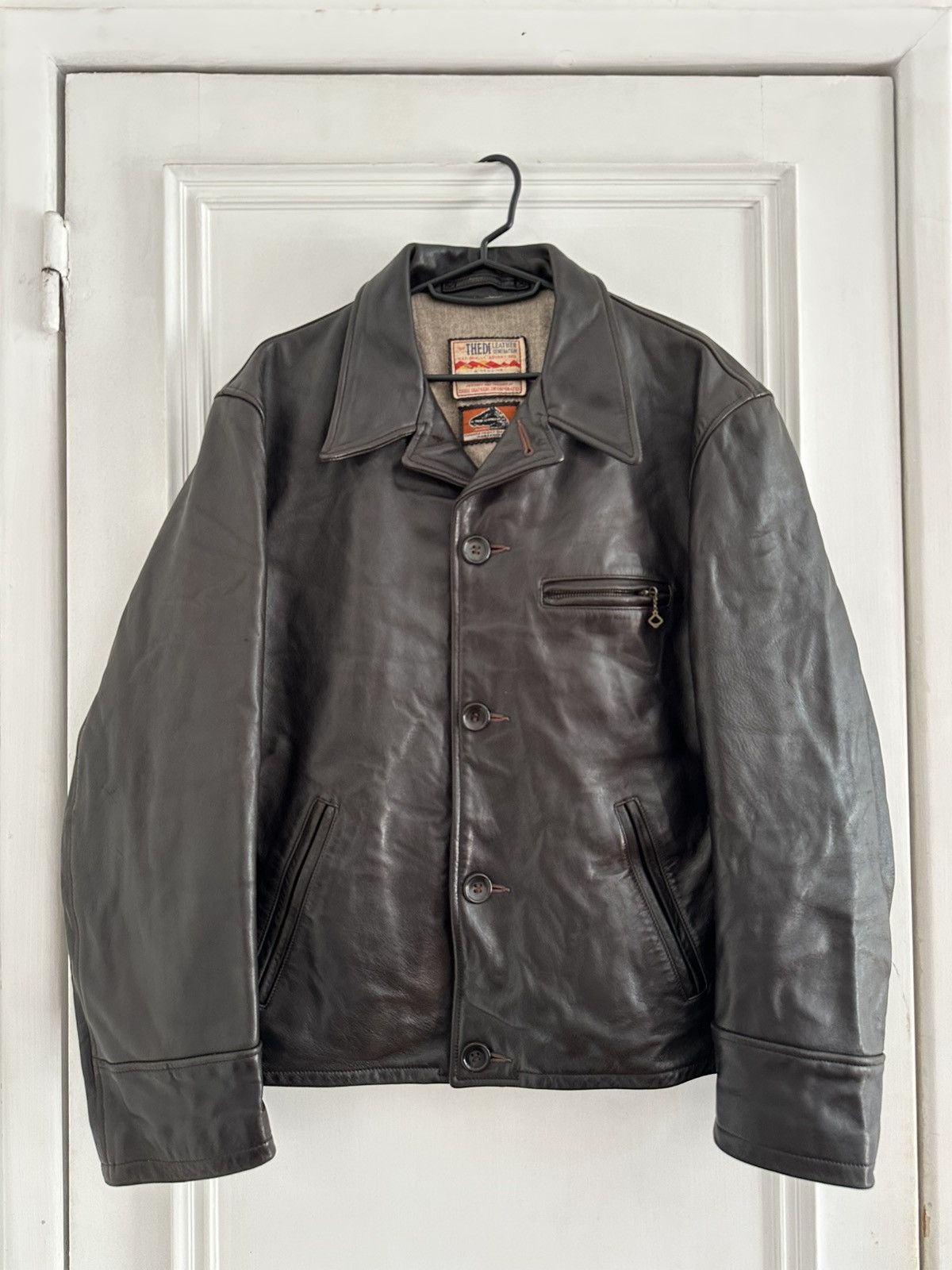 Thedi Thedi Vintage Military Army Style Cropped Leather Jacket Size US M / EU 48-50 / 2 - 3 Thumbnail