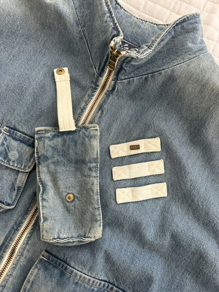 Kith Kith Denim Aviation Bomber Jacket Hosu 2.0 Wash Size US XL / EU 56 / 4 - 3 Thumbnail