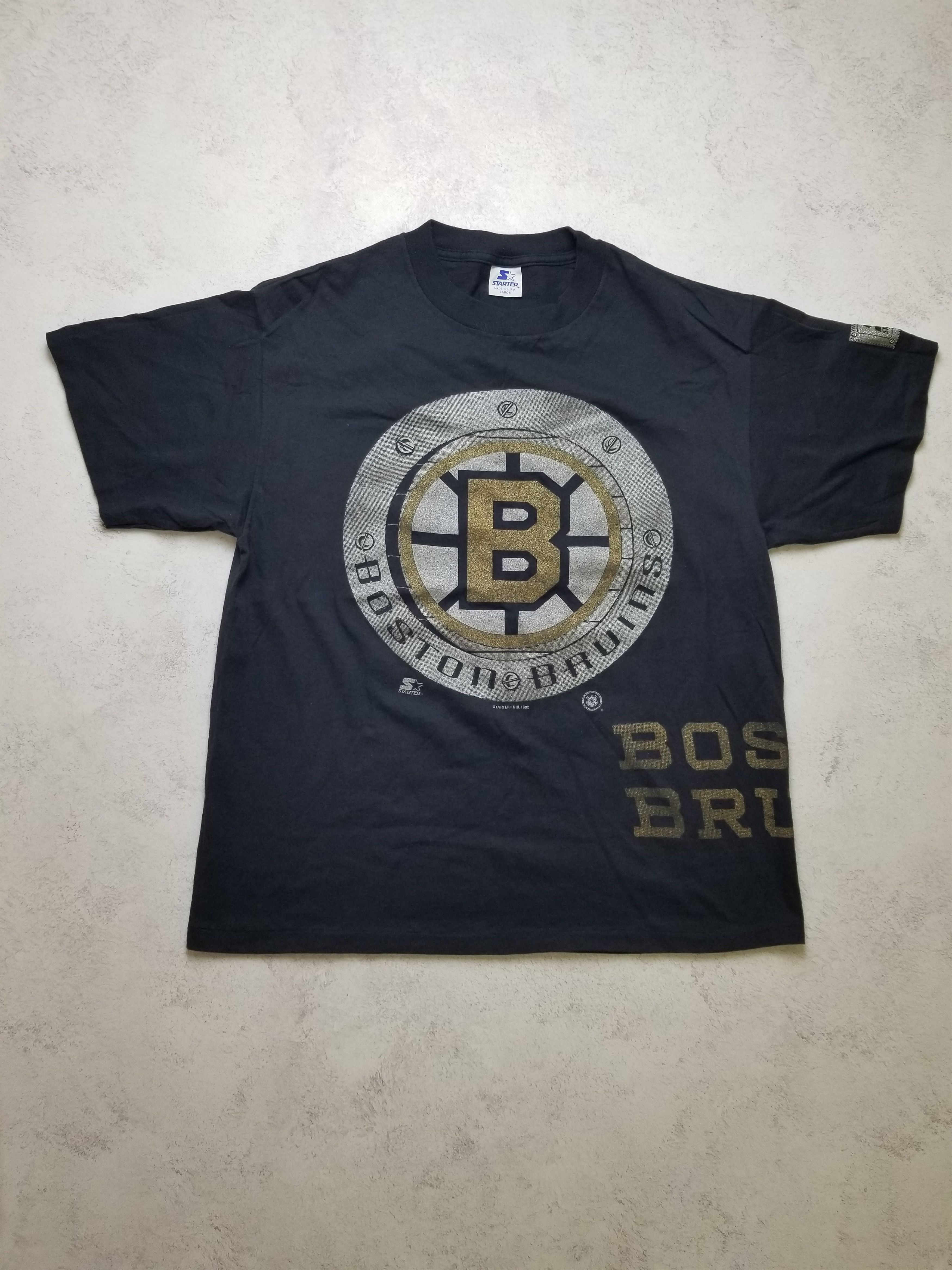 Starter Vintage Starter Boston Bruins 1992 Logo Retro NHL T-Shirt Size US L / EU 52-54 / 3 - 1 Thumbnail