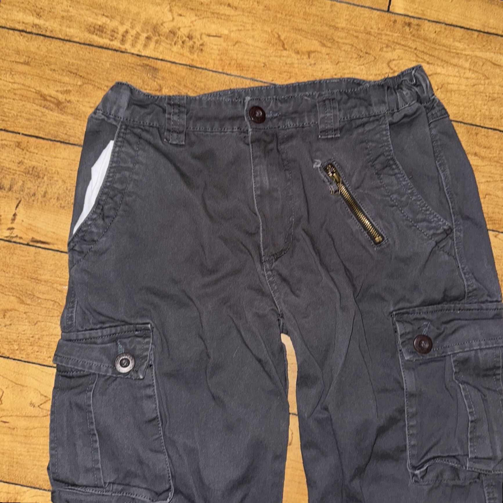 Vintage VINTAGE Must Way Cargo Pants Men’s 32x29 Dark Gray Multiple Pockets Streetwear Utility 90s Y2K Army Workwear Mens Size US 32 / EU 48 - 5 Thumbnail
