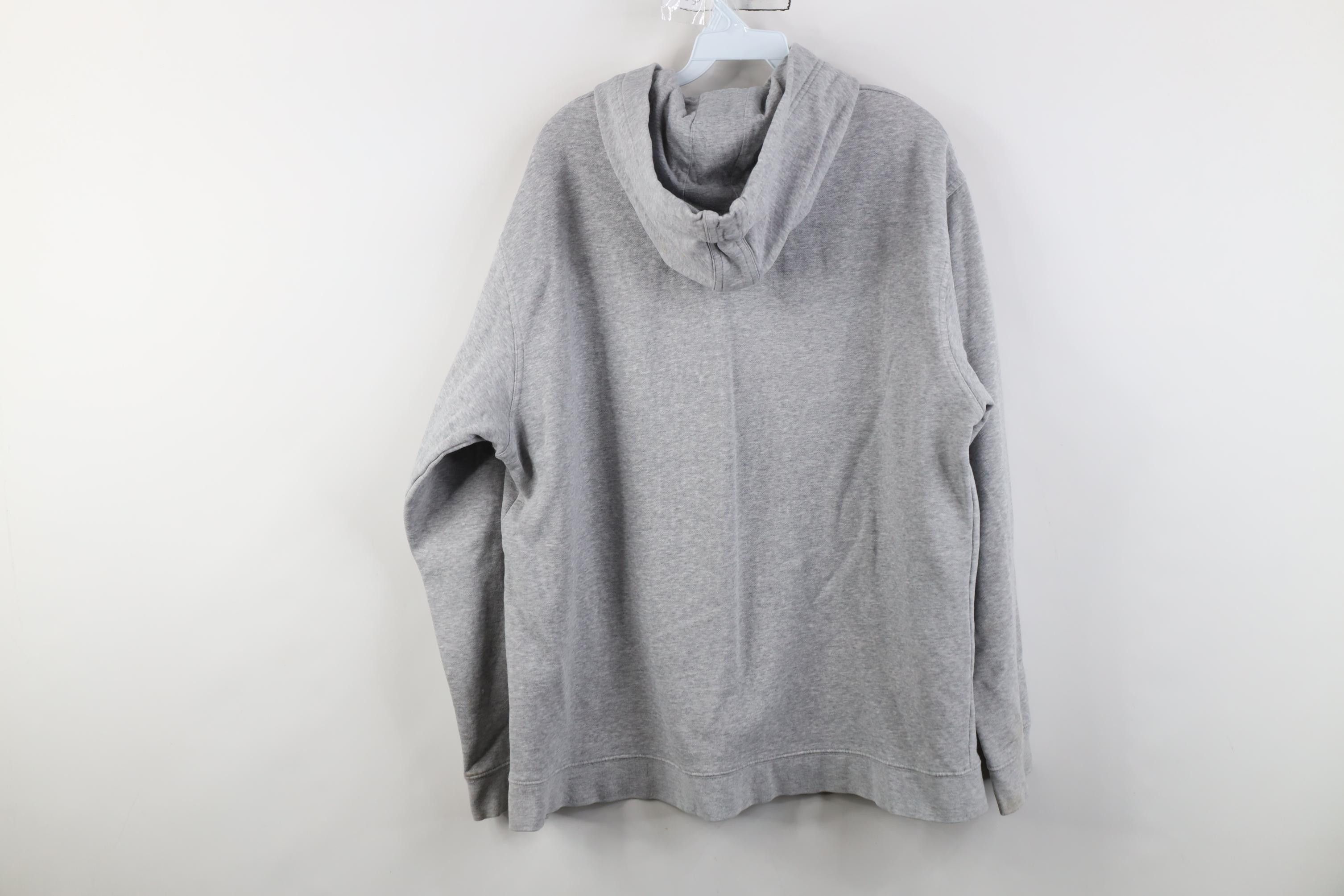 Nike Vintage Y2K Nike Center Big Swoosh Hoodie Sweatshirt Gray Size US L / EU 52-54 / 3 - 14 Thumbnail