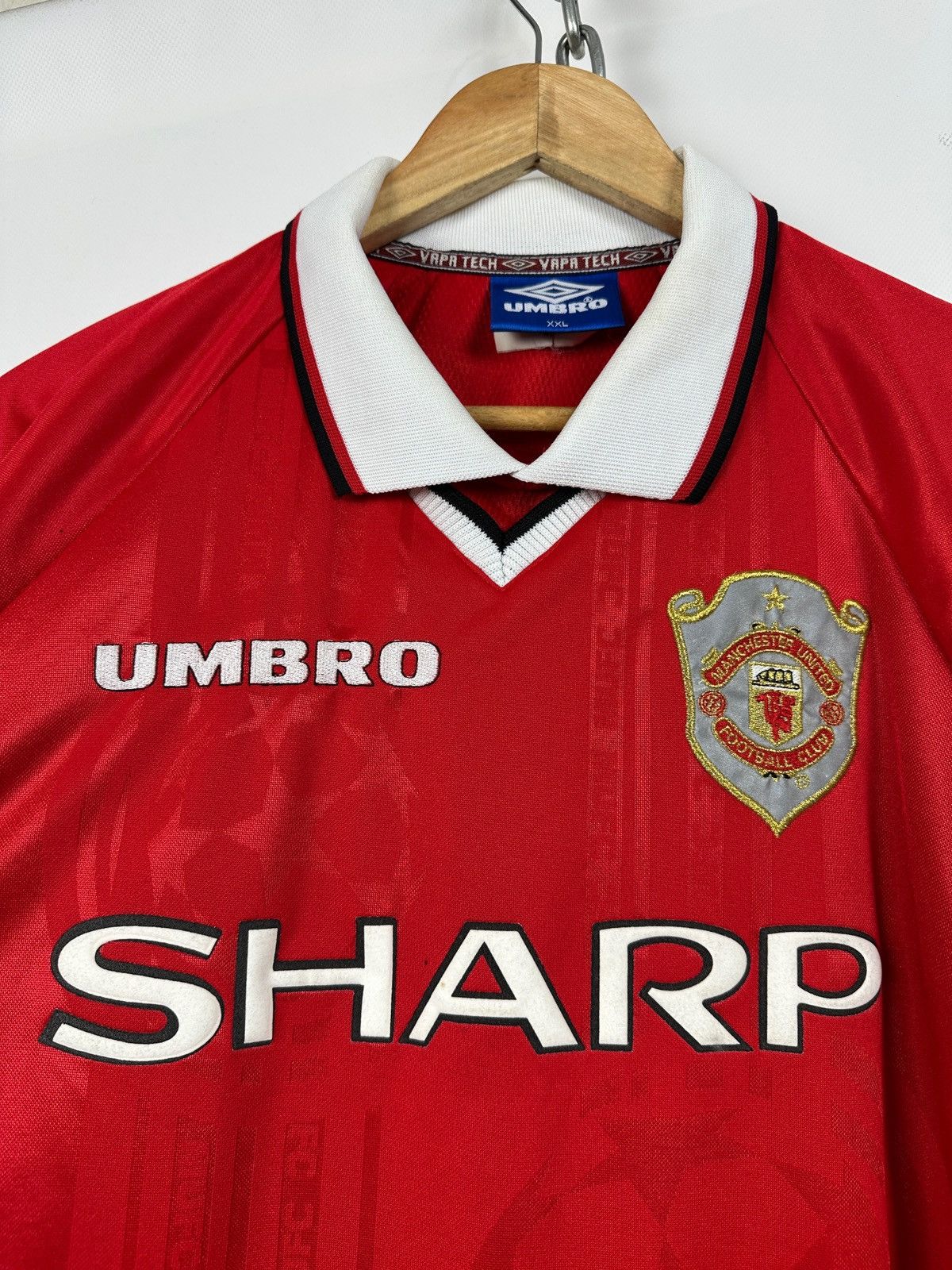 Umbro Vintage 1997-2000 Umbro Manchester United Rare Soccer Jersey Size US XXL / EU 58 / 5 - 9 Thumbnail