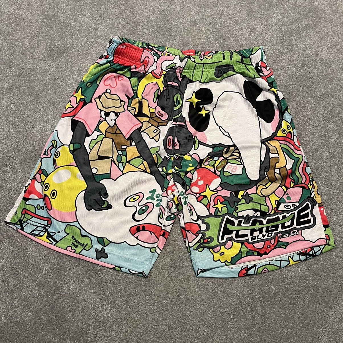 Plague Boulevard Plague Blvd Spider Gang Lil Darkie Chaos Mesh Shorts V1 XL Size US 34 / EU 50 - 1 Thumbnail