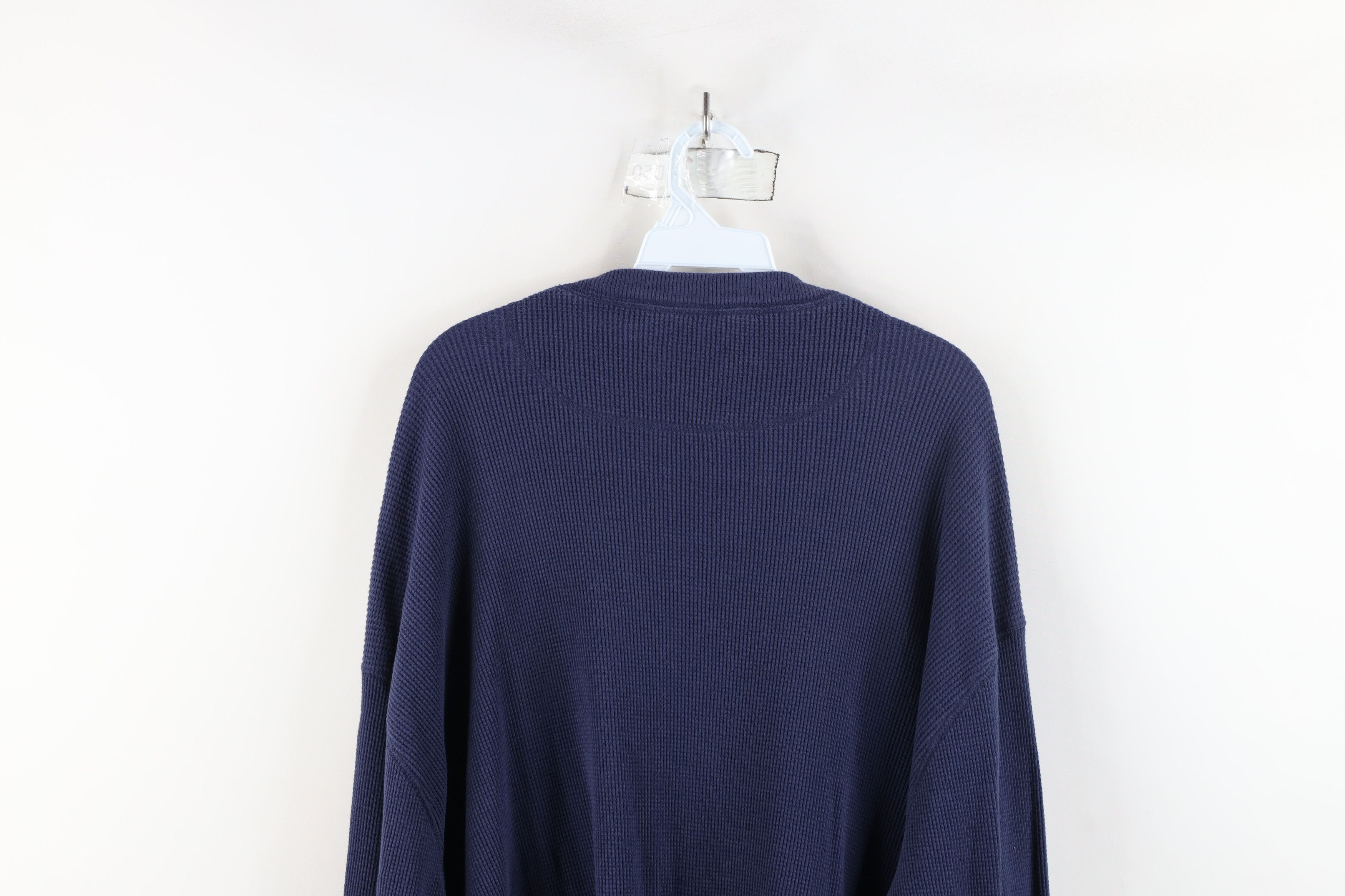 Vintage Vintage 90s Streetwear Waffle Knit Long Sleeve T-Shirt Size US XXL / EU 58 / 5 - 9 Thumbnail