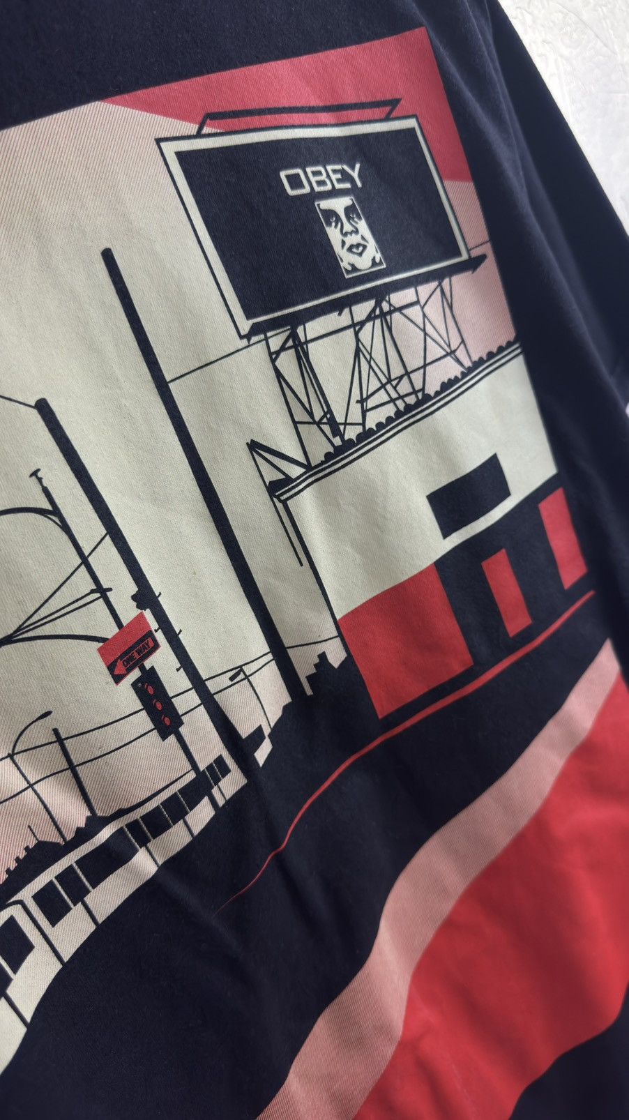 Obey Obey Boston Billboard Cotton Graphic Streetwear Tee Size US L / EU 52-54 / 3 - 6 Thumbnail